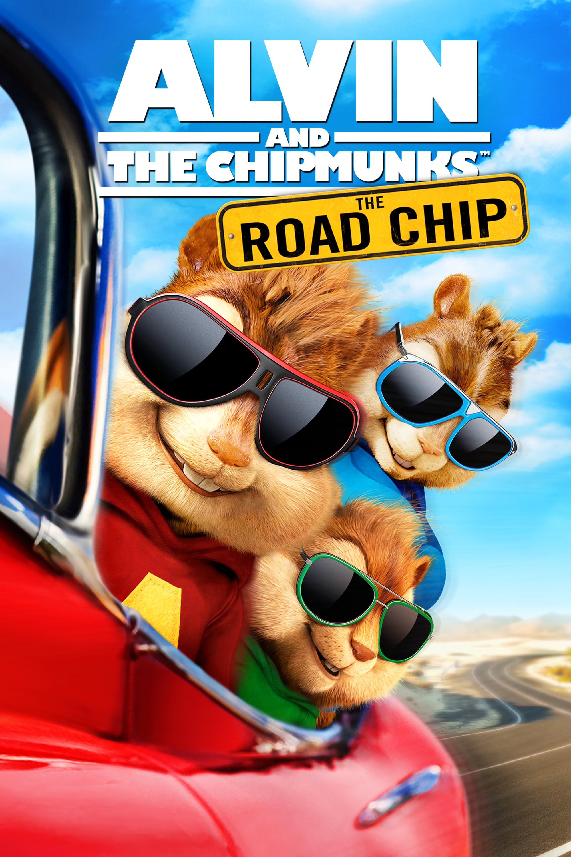 Caratula de Alvin and the Chipmunks: The Road Chip (Alvin y las ardillas: Fiesta sobre ruedas) 