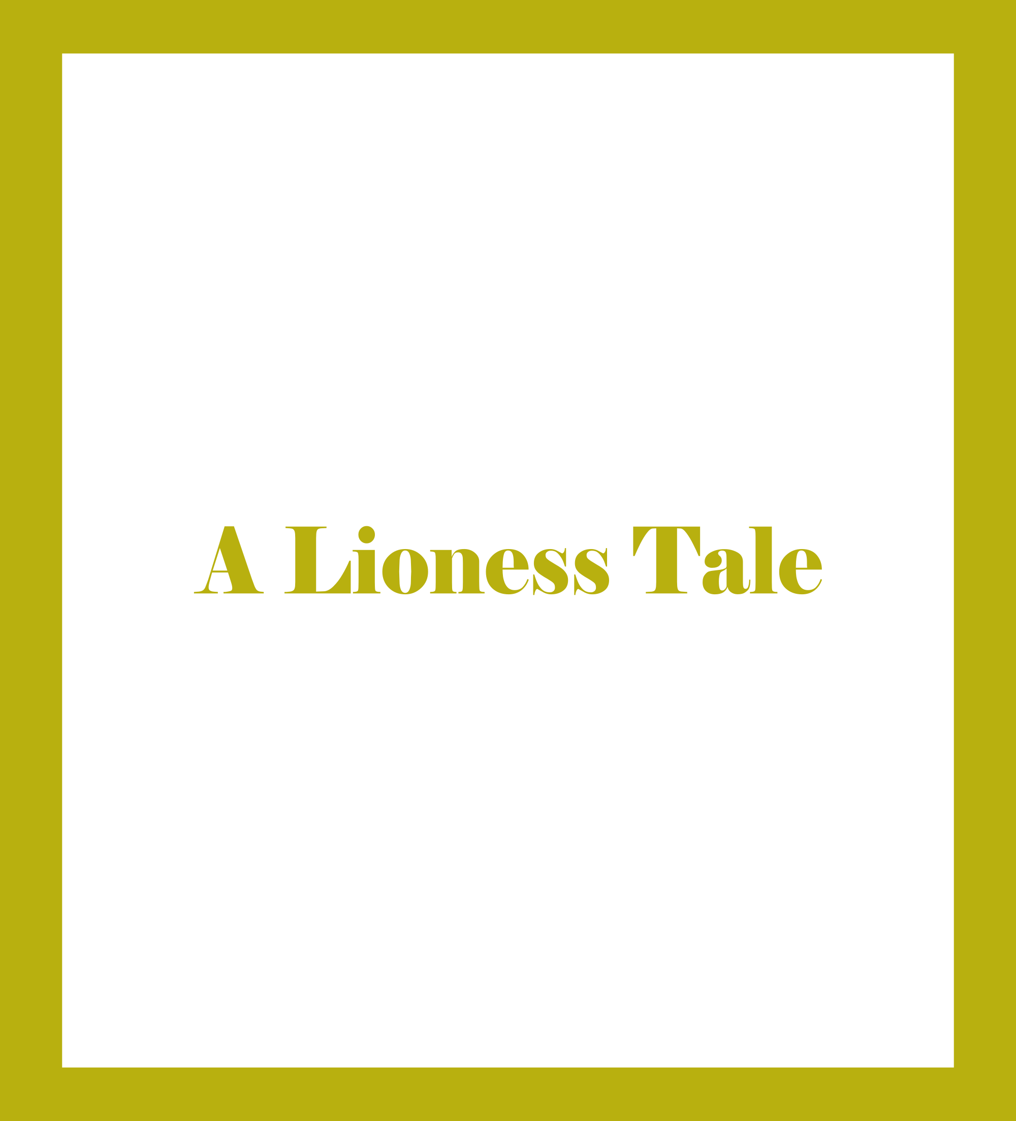 Caratula de A Lioness Tale (El cuento de la leona) 