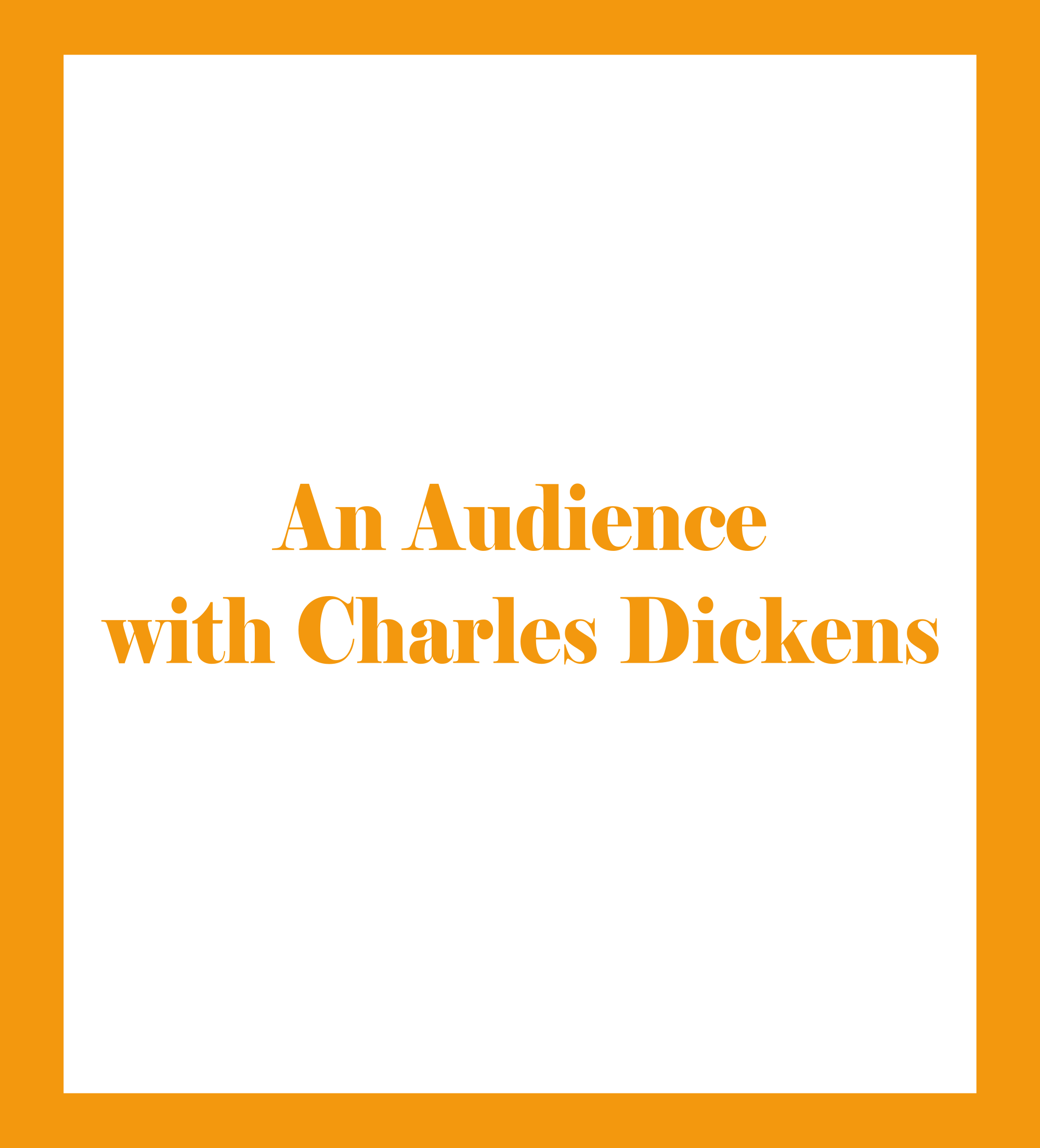 Caratula de An Audience with Charles Dickens (Una audiencia con Charles Dickens) 