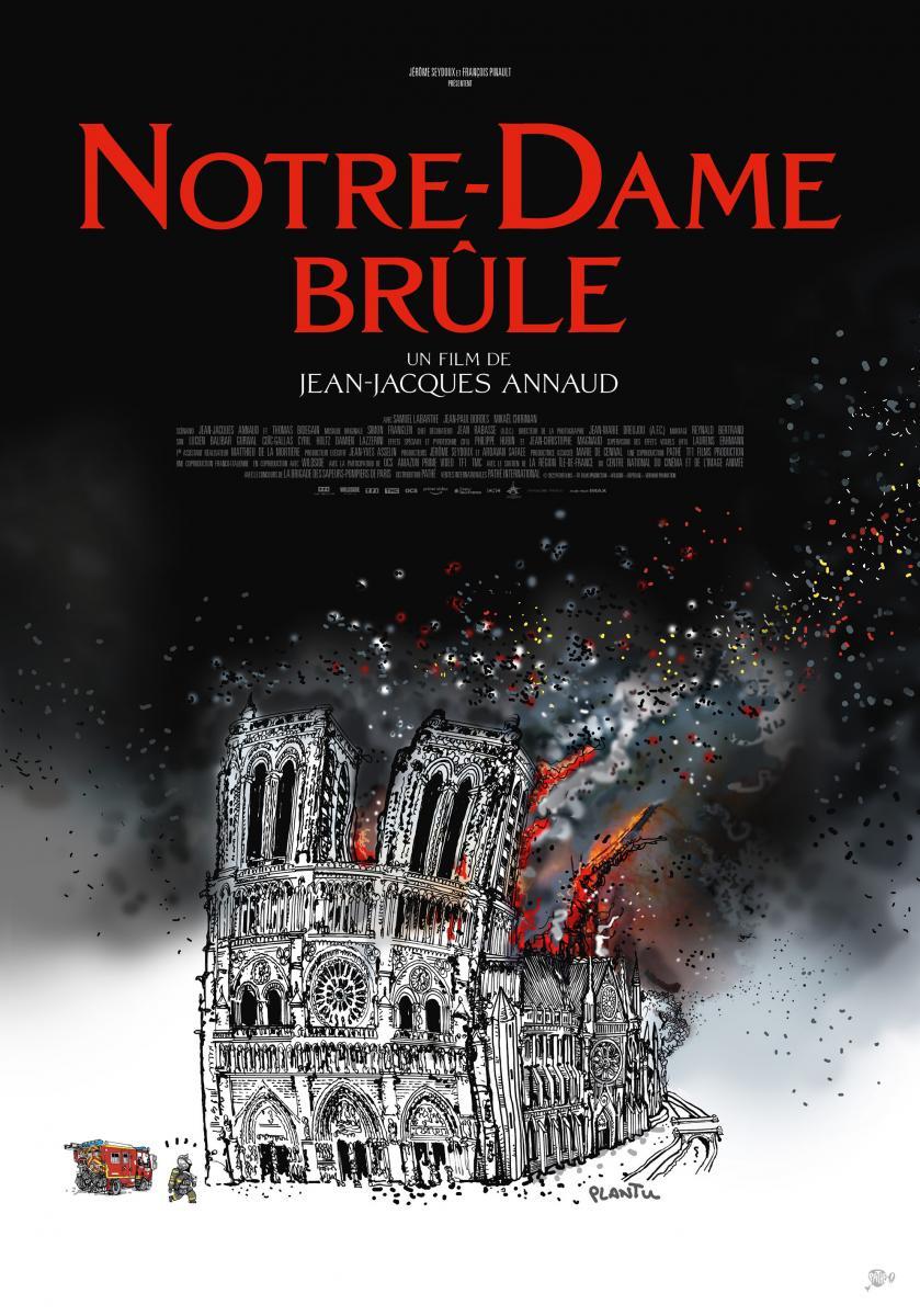 Caratula de Notre-Dame brûle (Arde Notre Dame) 
