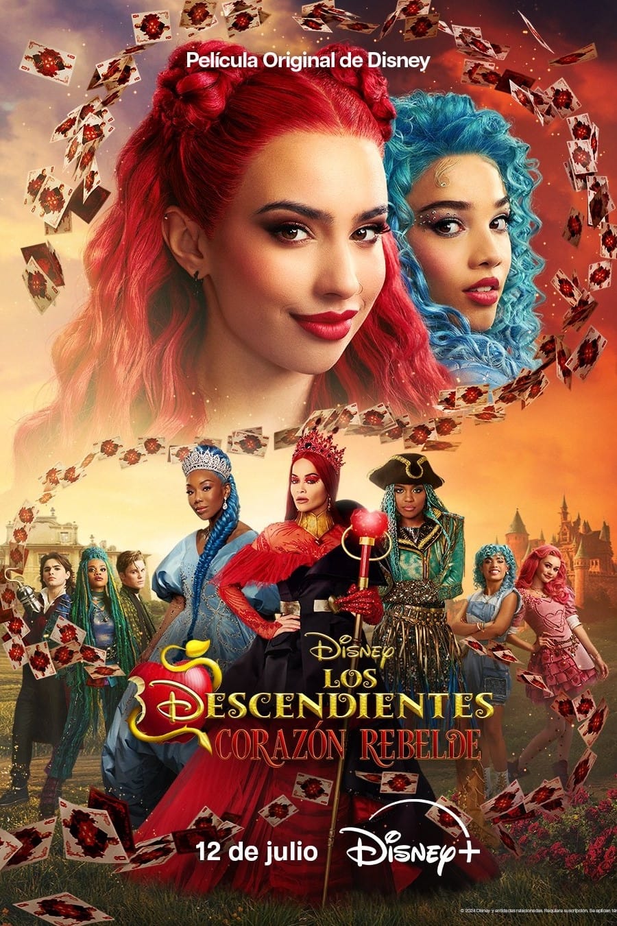 Caratula de Descendants: The Rise of Red (Los descendientes: Corazón rebelde) 