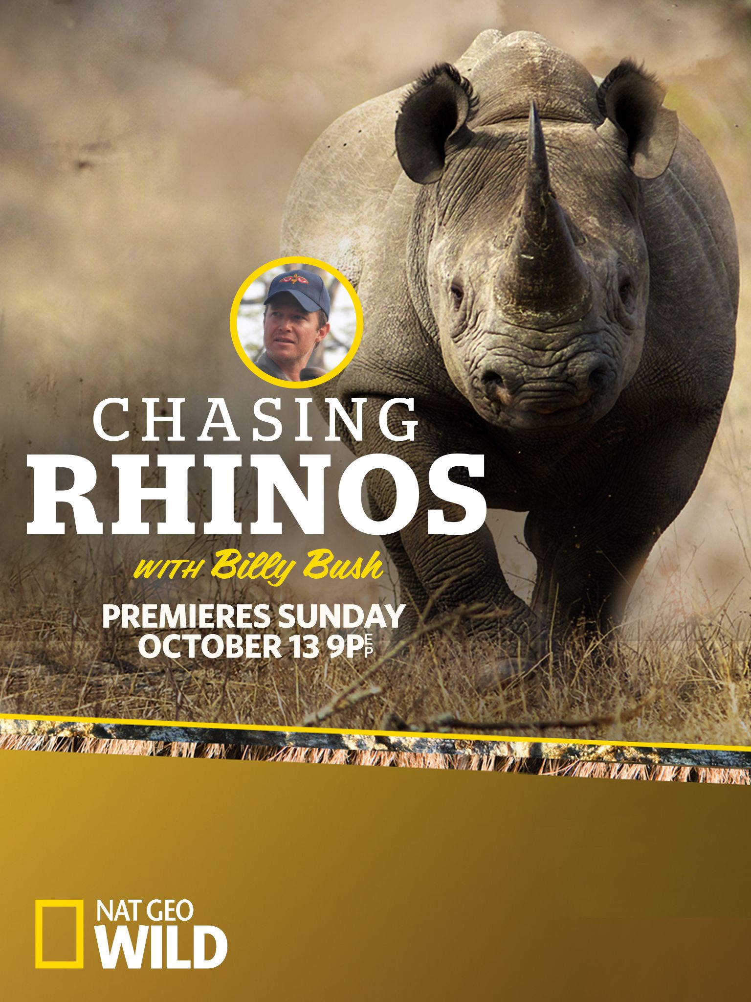 Caratula de Chasing Rhinos (Persiguiendo rinocerontes) 