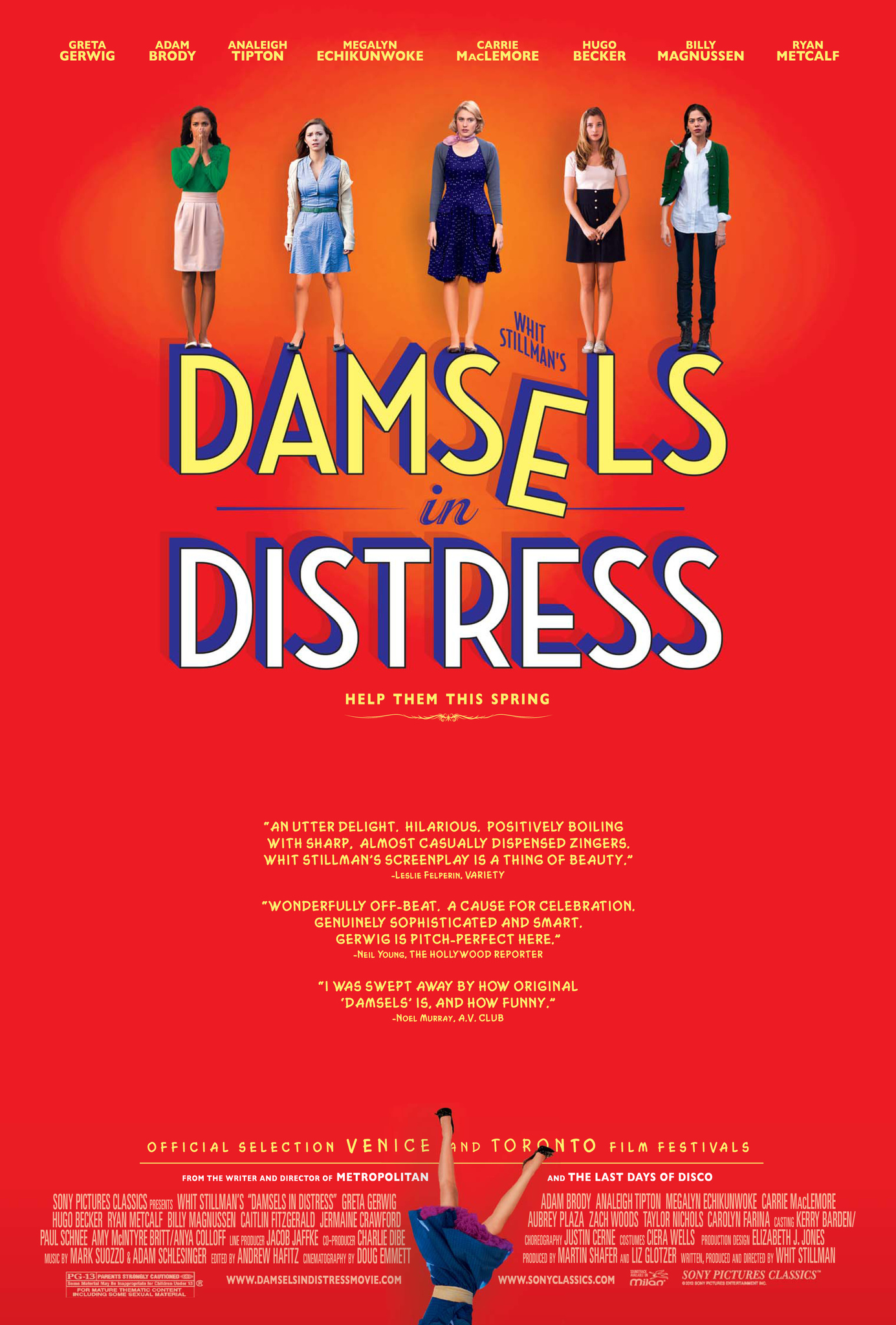 Caratula de Damsels in Distress (Damiselas en apuros) 