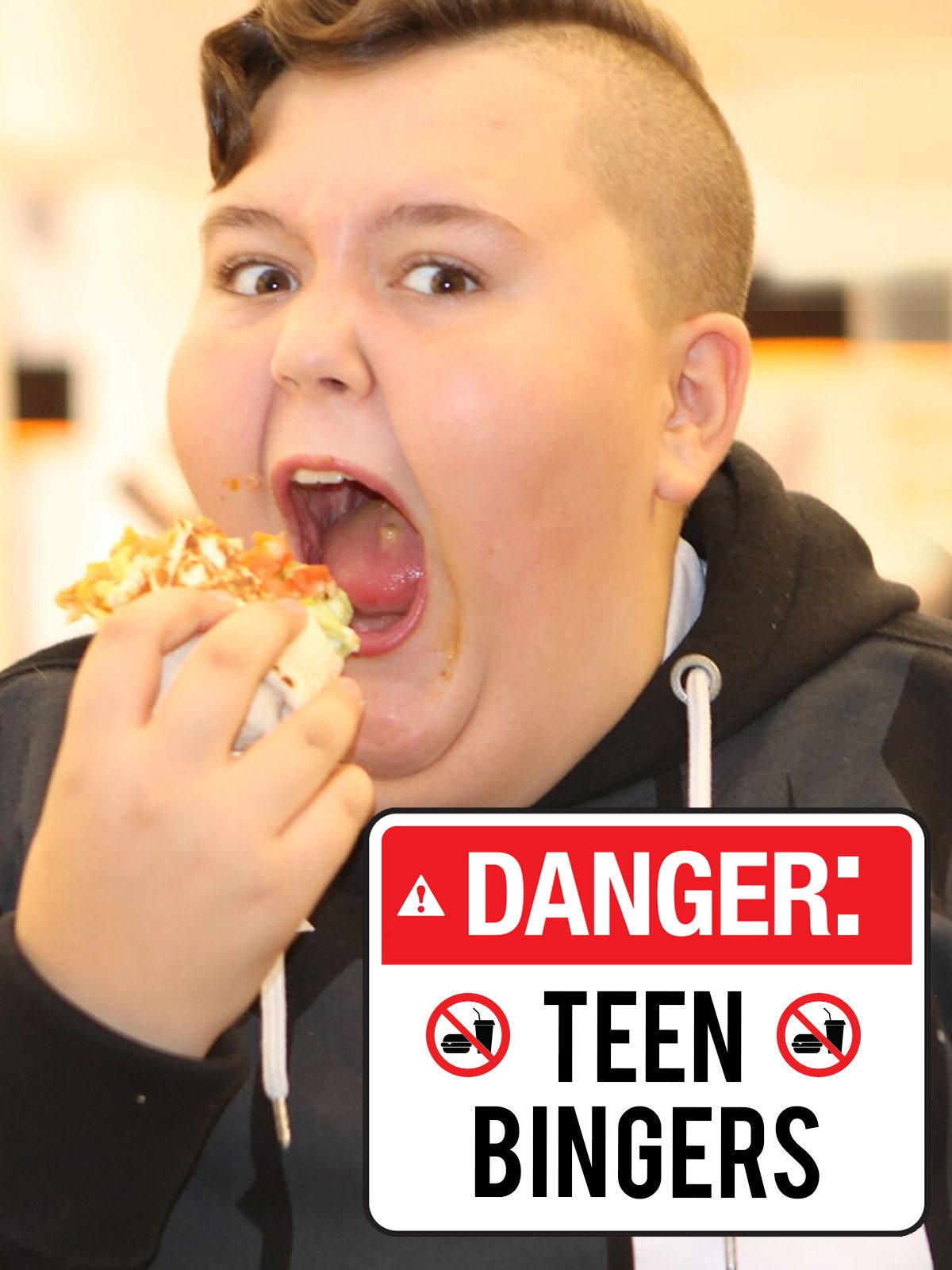 Caratula de Danger: Teen Bingers (Peligro: niños obesos) 