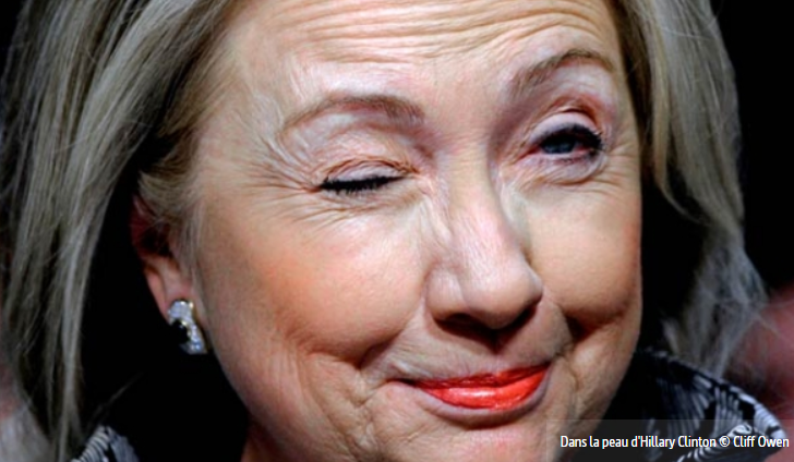 Caratula de Dans la peau d'Hillary Clinton (En la piel de Hillary Clinton) 