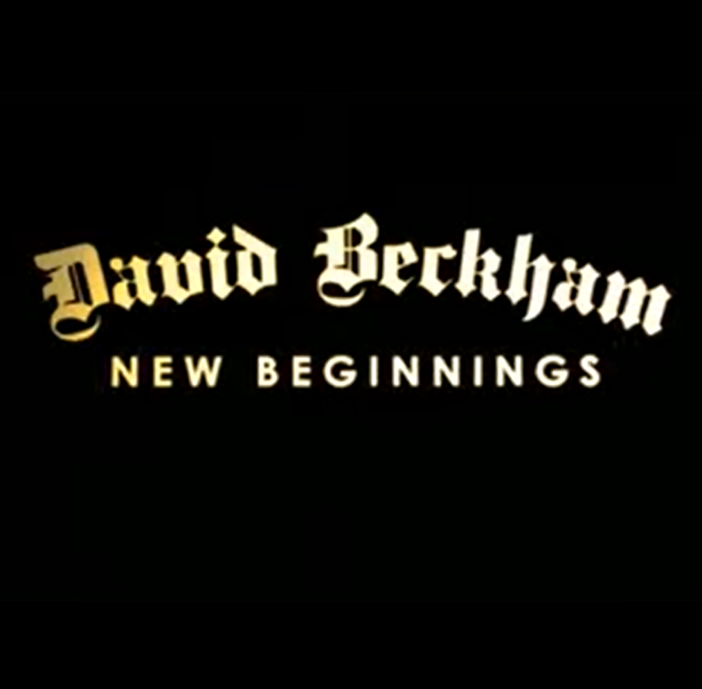 Caratula de David Beckham: New Beginnings (David Beckham. Nuevo comienzo) 