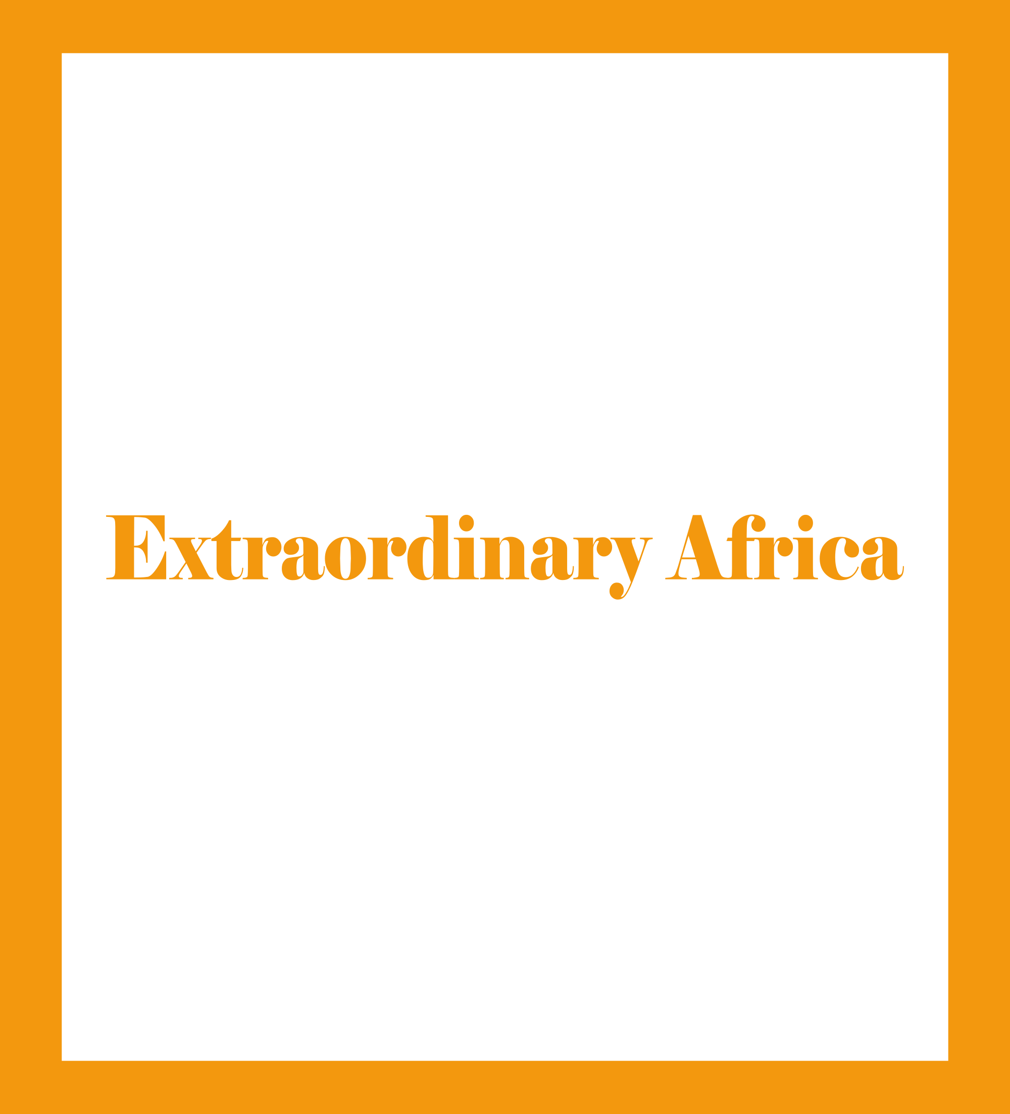 Caratula de Extraordinary Africa (África extraordinaria) 