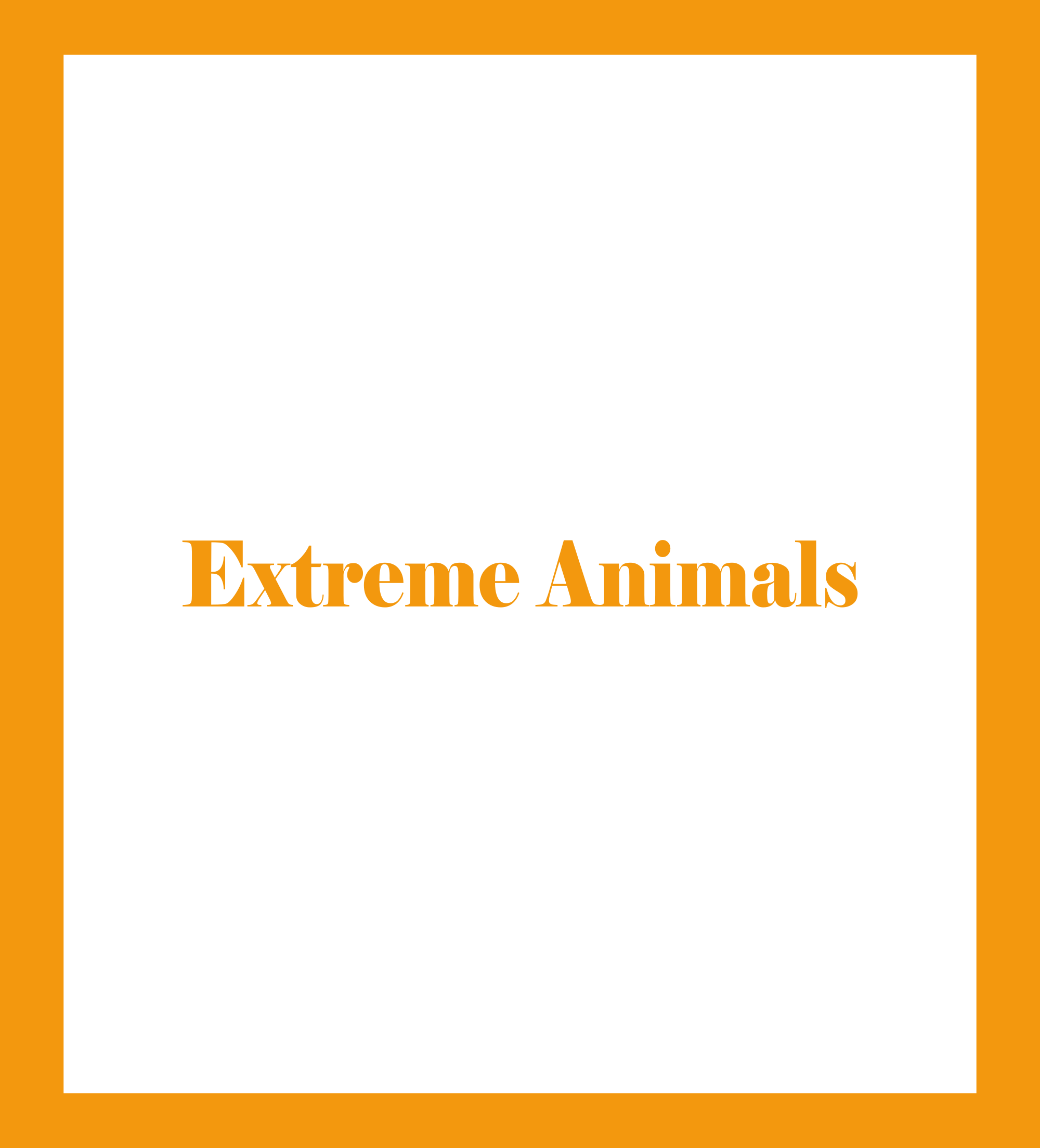 Caratula de Extreme Animals (Animales extraordinarios) 