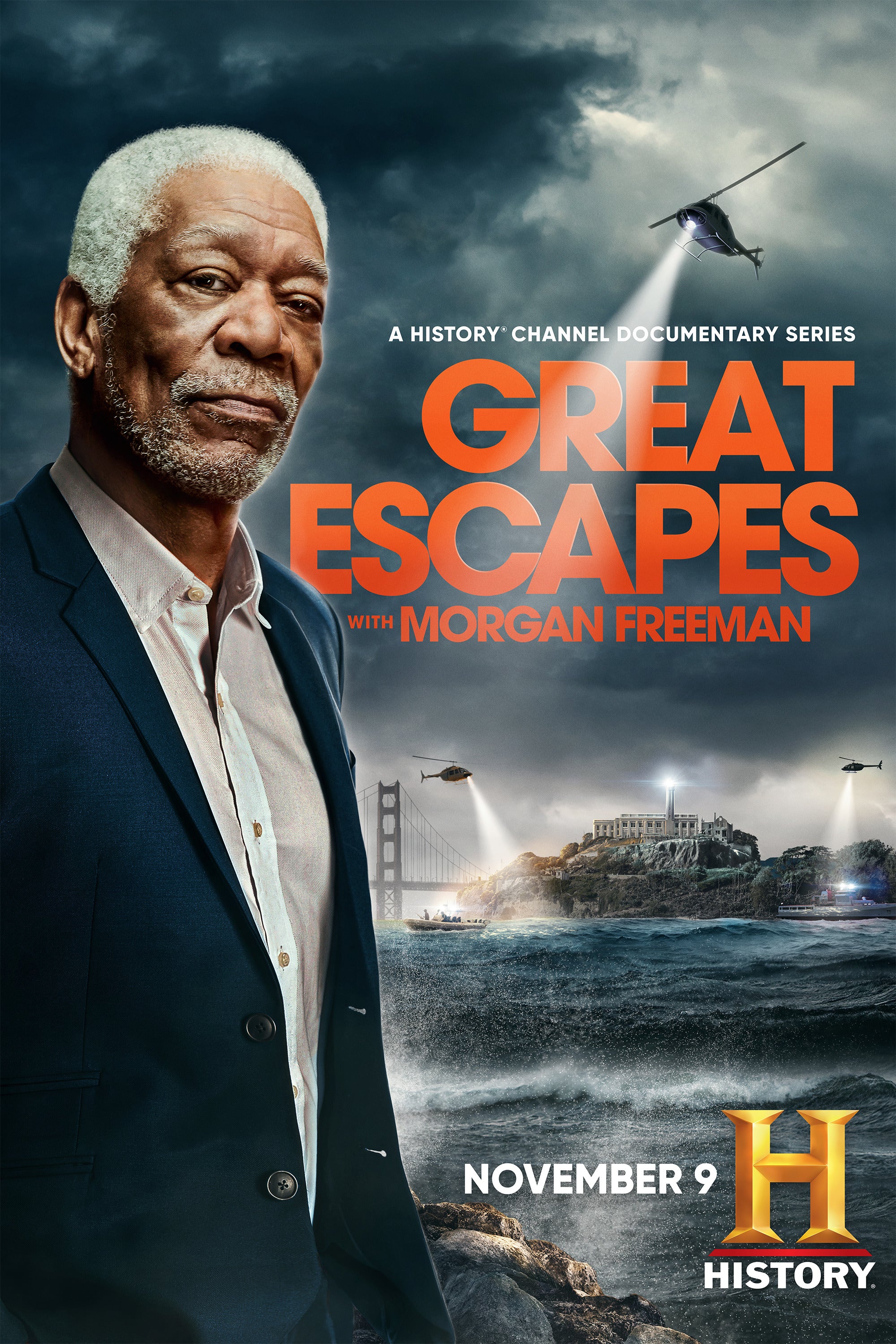 Caratula de Great Escapes with Morgan Freeman (Fugas históricas con Morgan Freeman) 