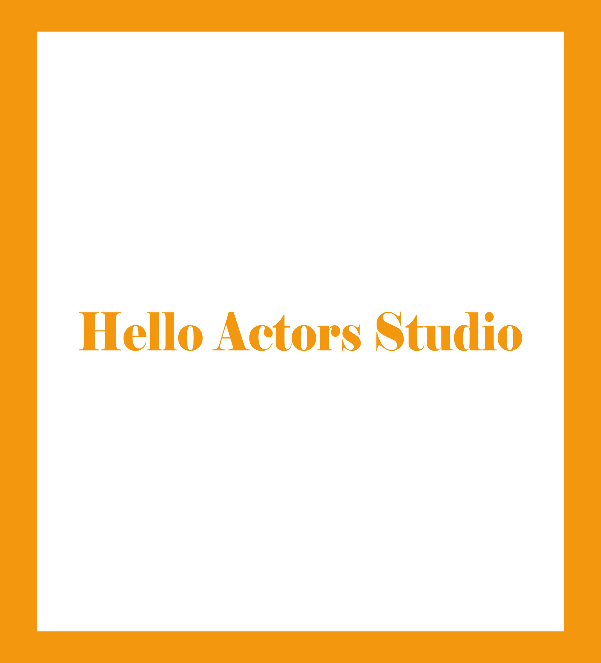 Caratula de Hello Actors Studio (Hola Actors Studio) 