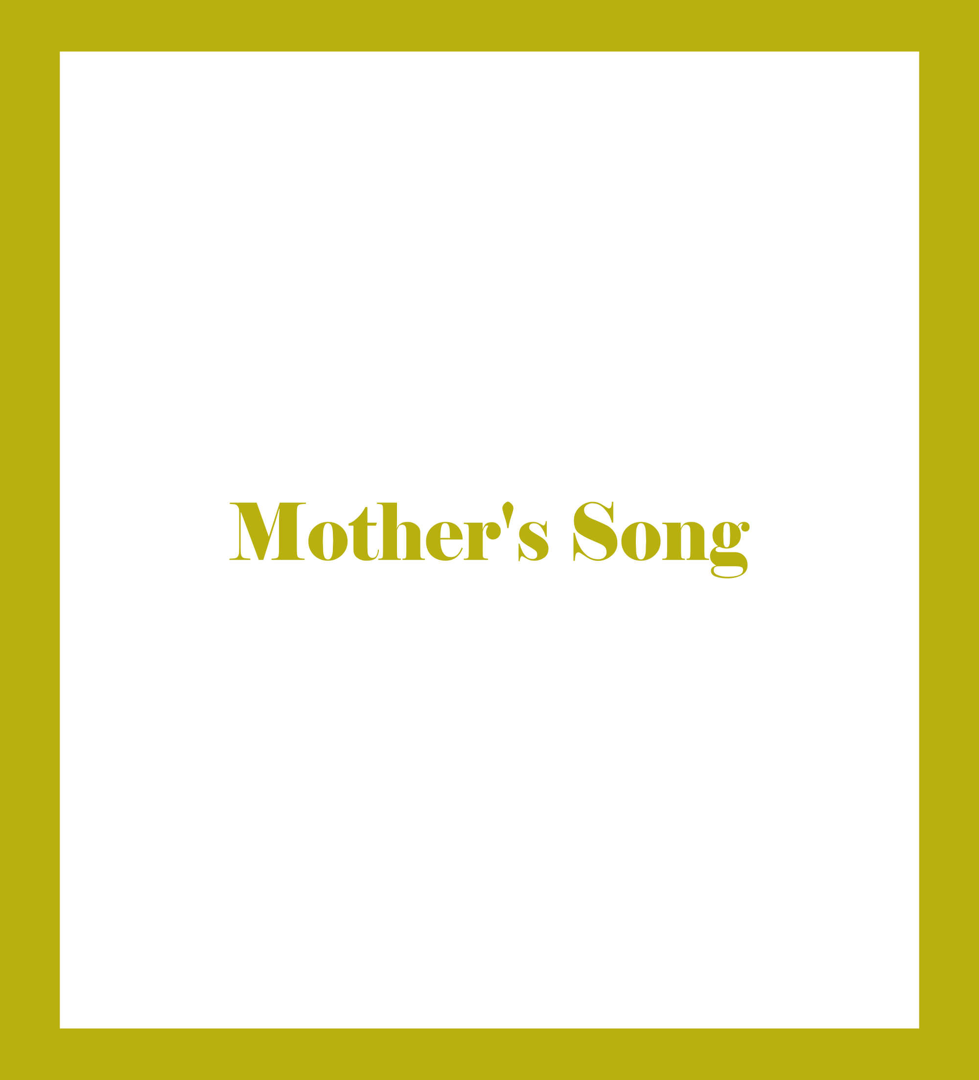 Caratula de Mother's Song (Mother's Song) 