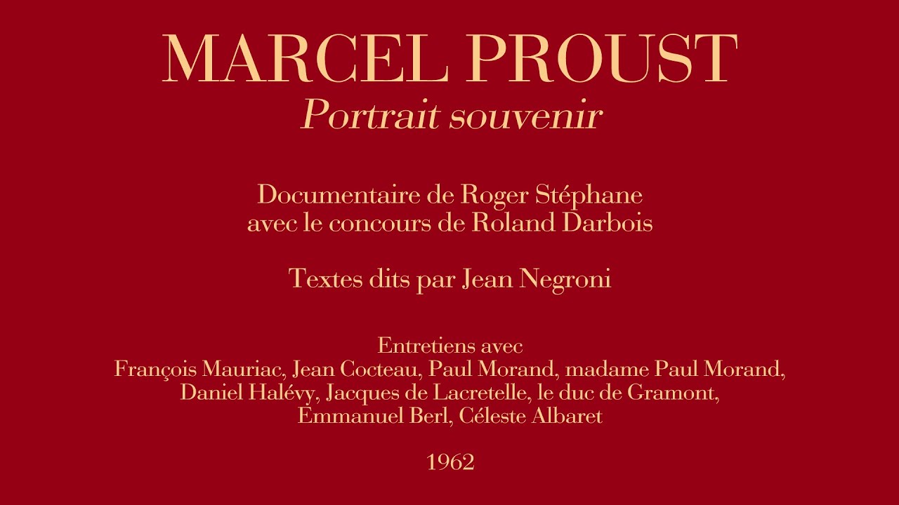 Portrait-souvenir: Marcel Proust