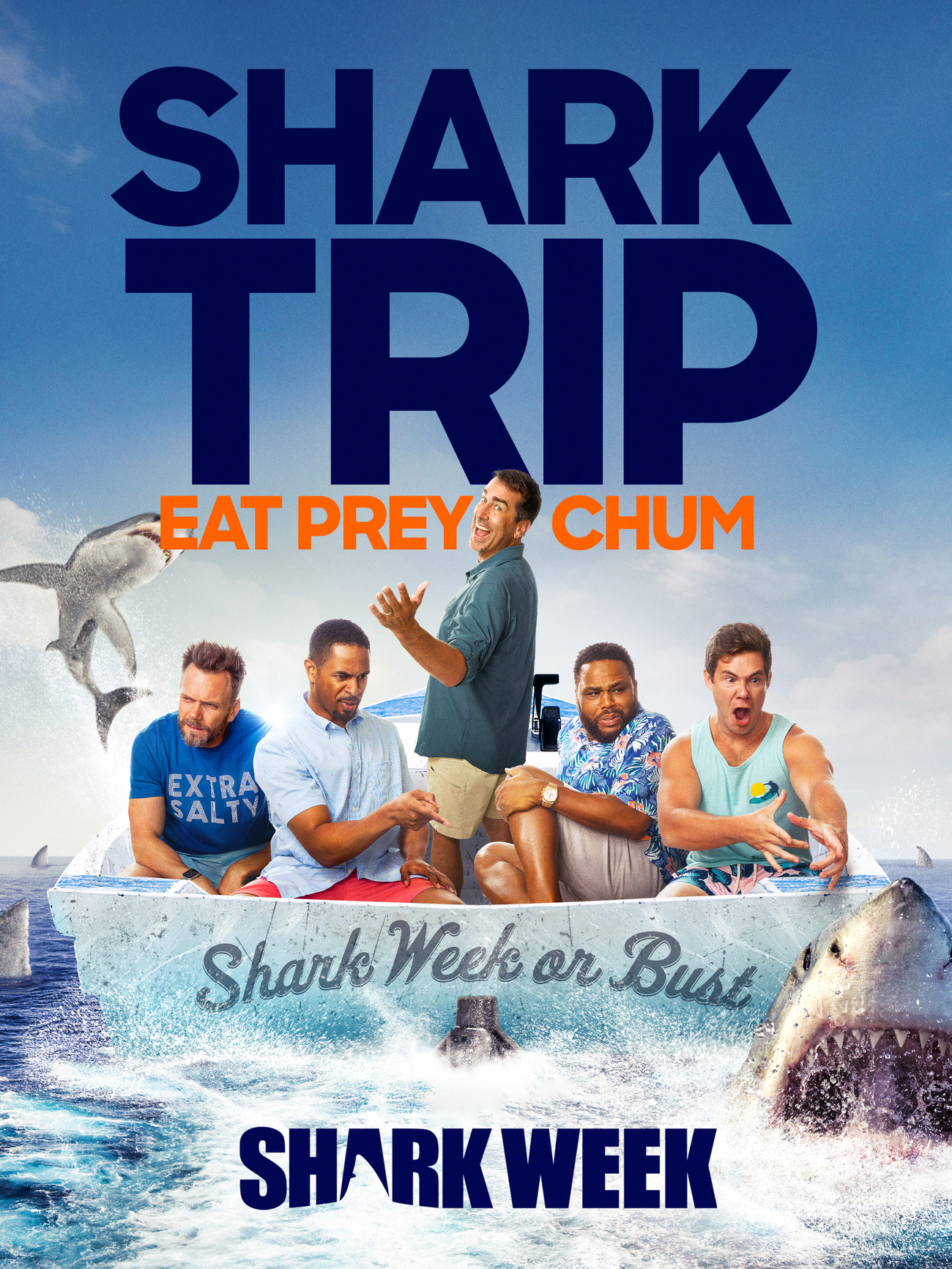 Shark Trip. Eat, Prey, Chum