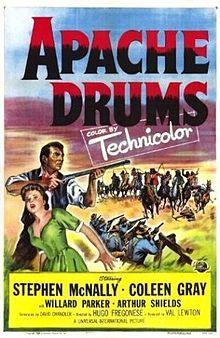 Caratula de Apache Drums (Tambores apaches) 