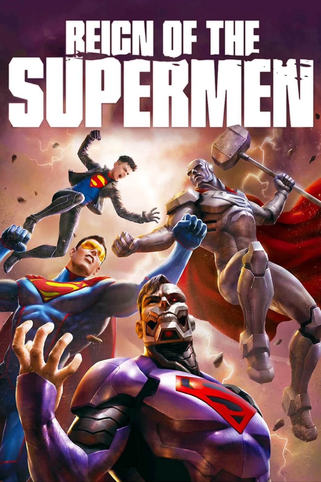 Caratula de Reign of the Supermen (La muerte de Superman. Parte 2: El reinado de los superhombres) 