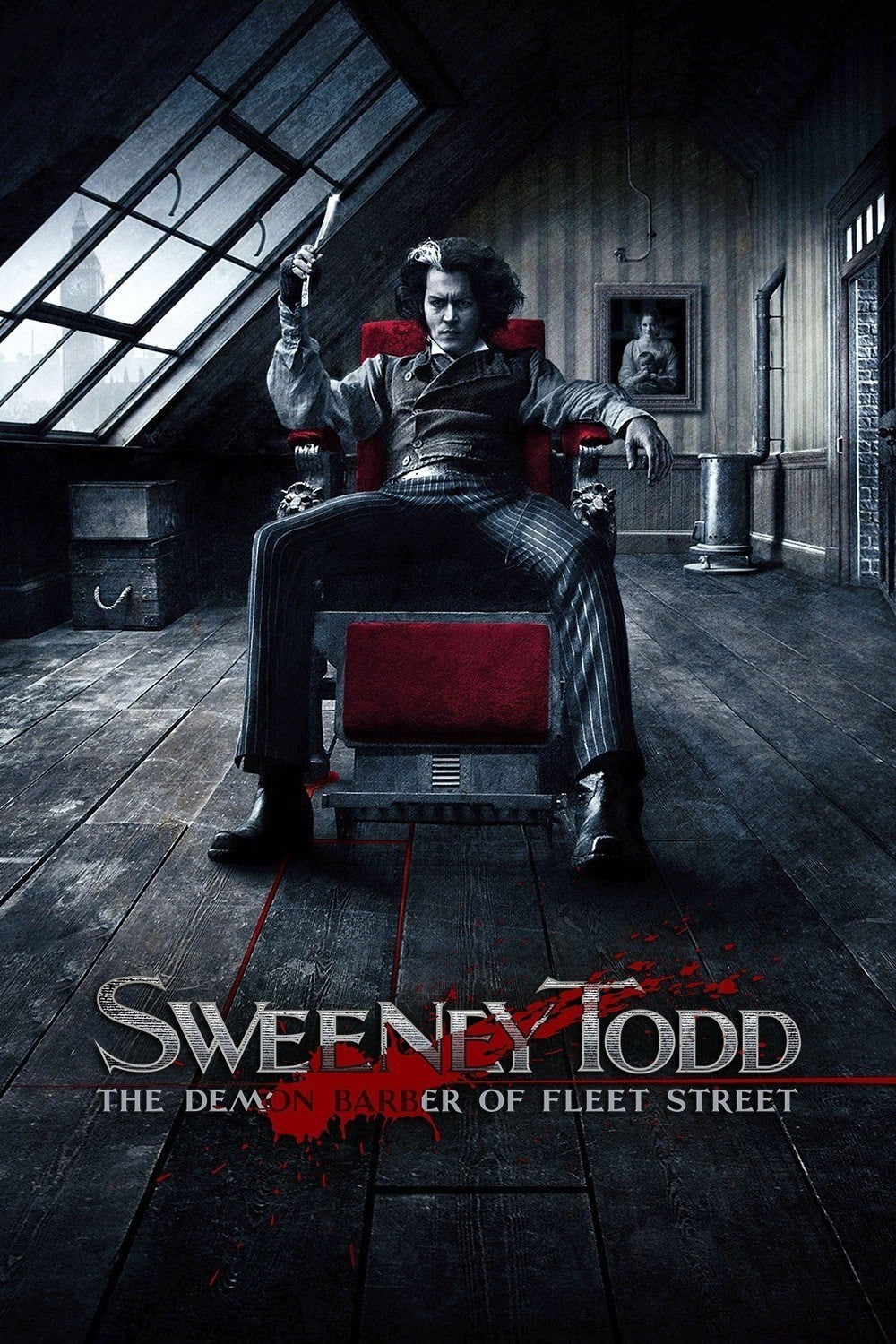 Caratula de SWEENEY TODD: THE DEMON BARBER OF FLEET STREET (SWEENEY TODD, EL BARBERO DIABOLICO DE LA CALLE FLEET) 