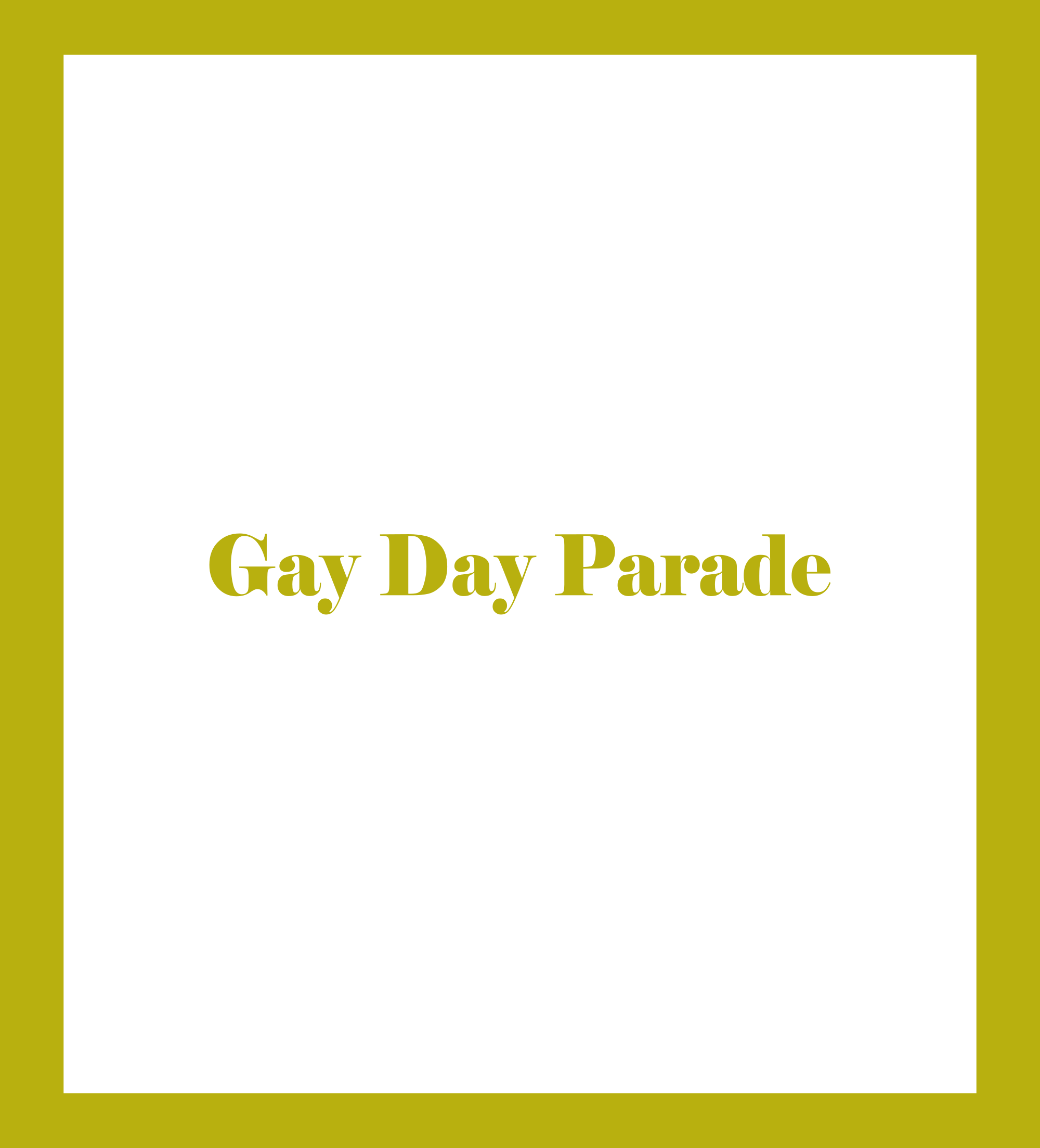 Caratula de Gay Day Parade (Gay Day Parade) 