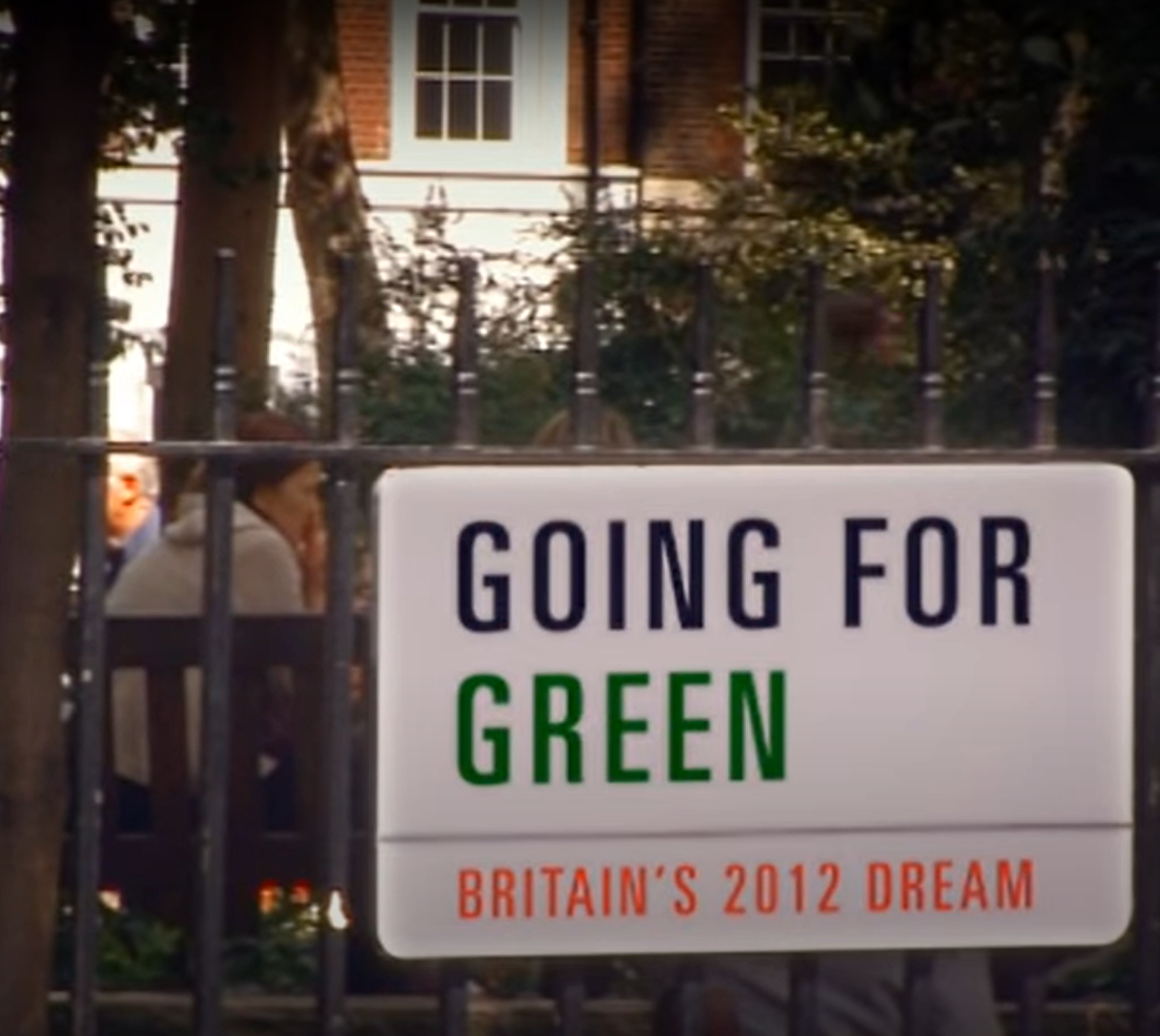 Caratula de Going for Green: Britain's 2012 dream (La medalla de oro de la ecología. El sueño de Gran Bretaña para 2012) 