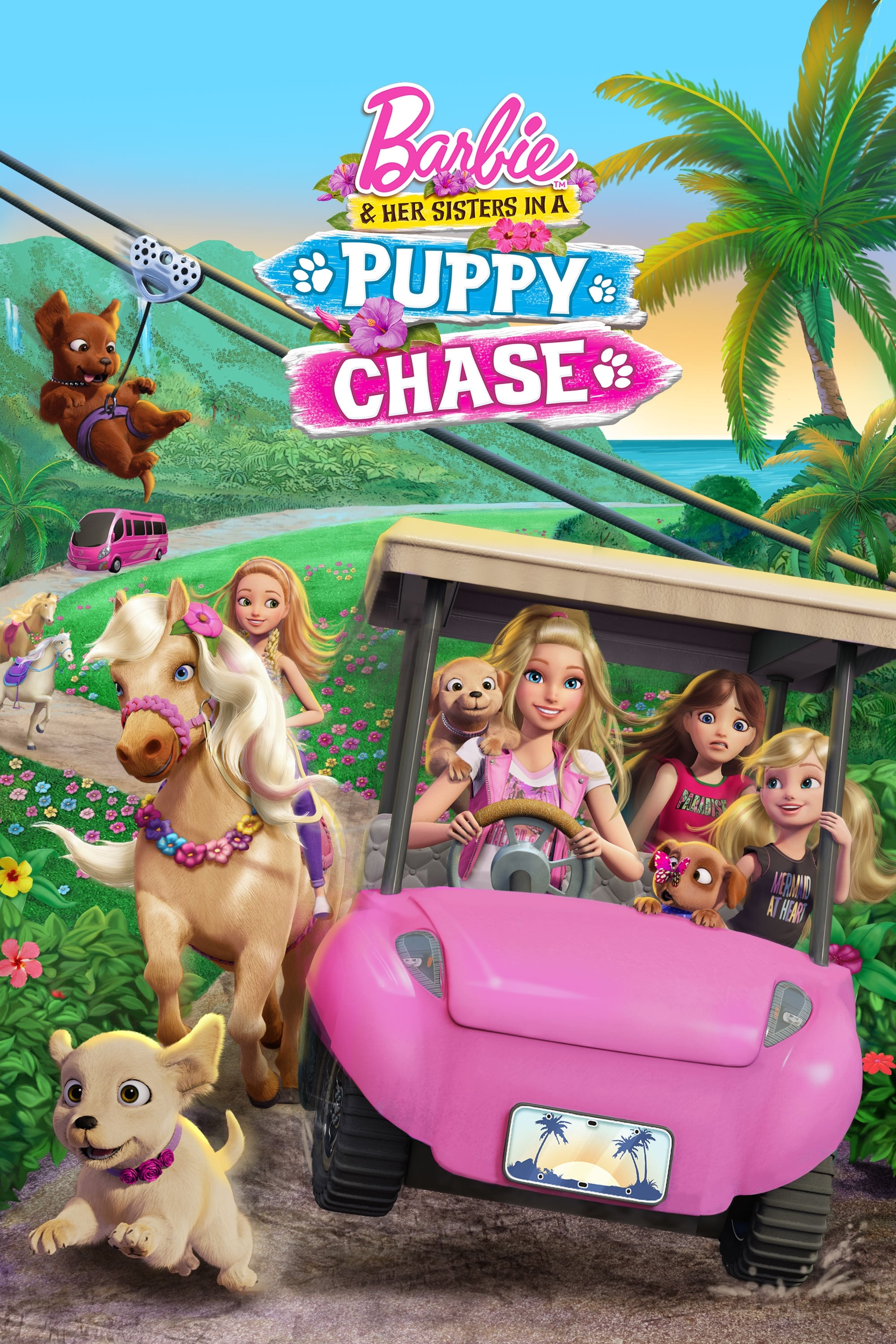 Caratula de Barbie & Her Sisters in a Puppy Chase (Barbie y sus hermanas: En busca de los perritos) 