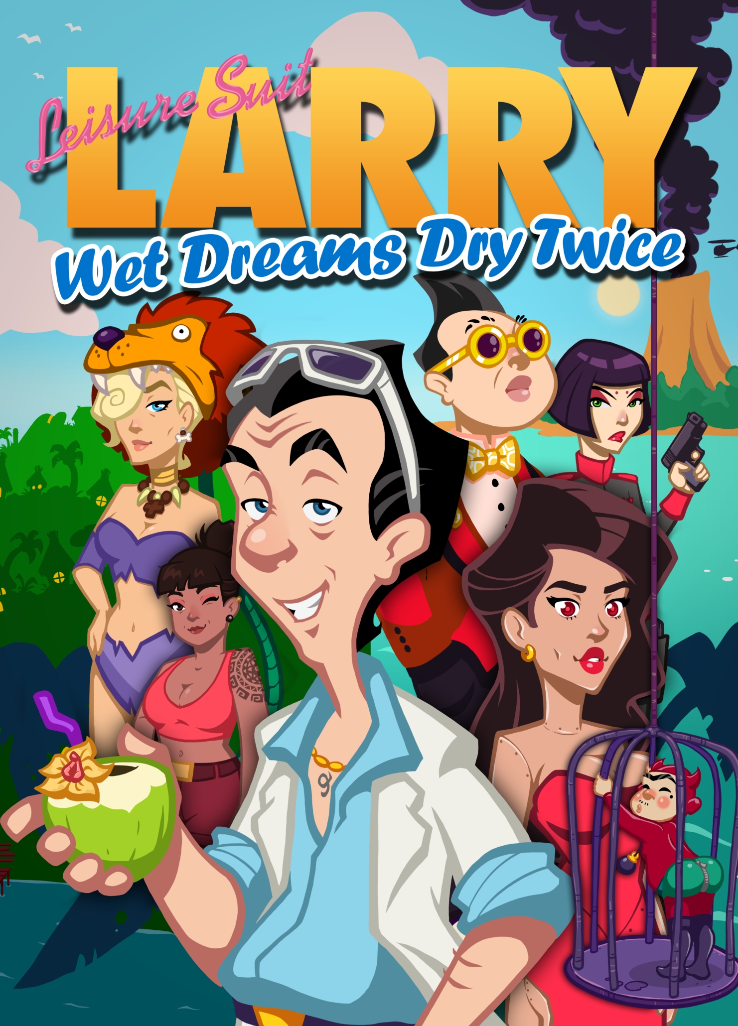Caratula de Leisure Suit Larry - Wet Dreams Dry Twice (Leisure Suit Larry - Wet Dreams Dry Twice) 