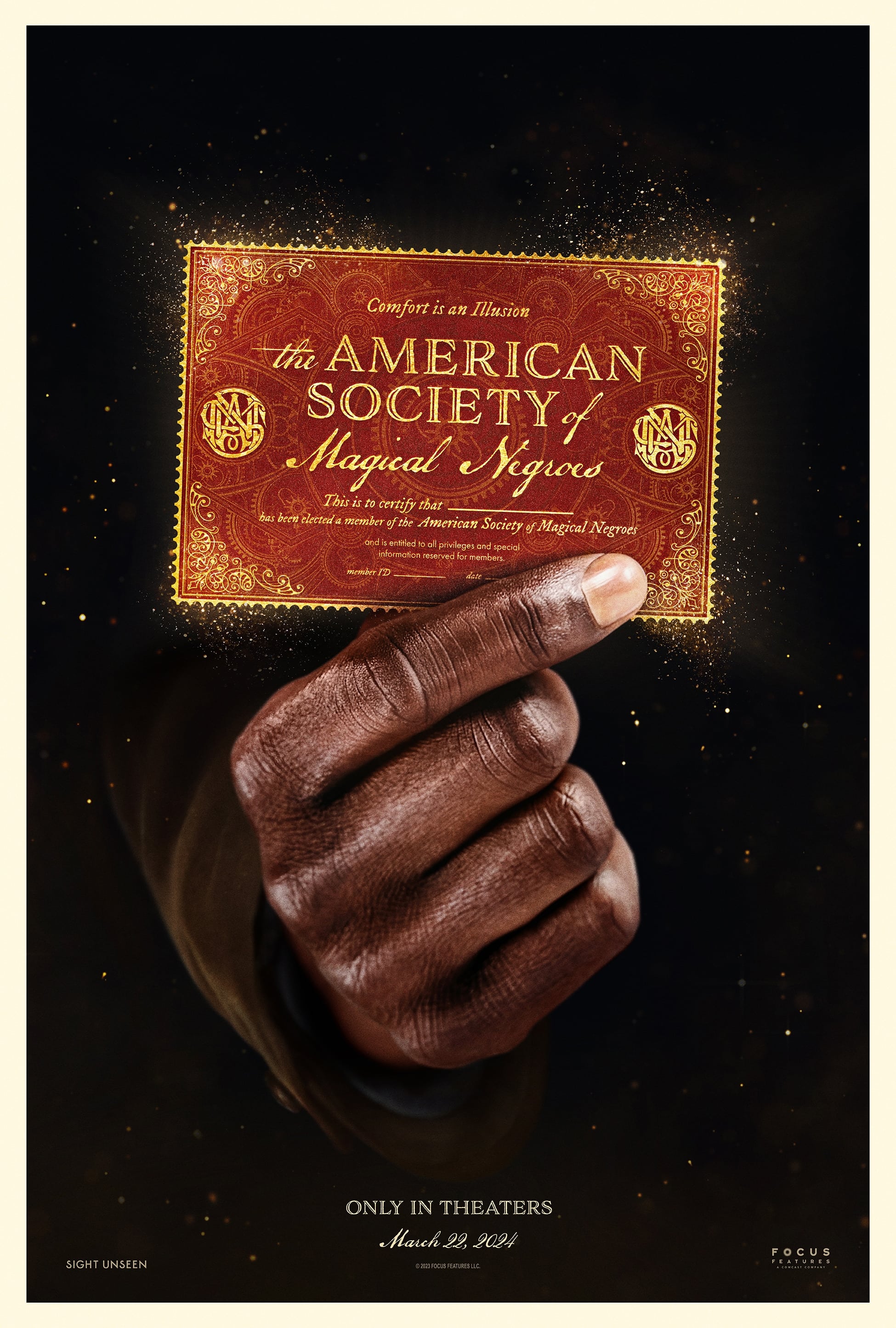 Caratula de The American Society of Magical Negroes (La sociedad americana de negros mágicos) 