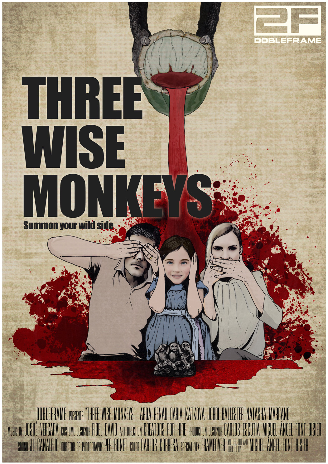 Caratula de Three Wise Monkeys (Tres Monos Sabios) 