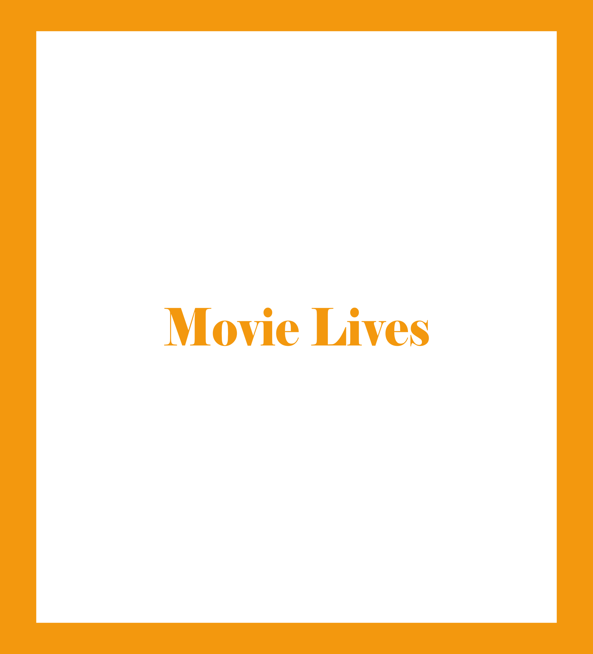 Caratula de Movie Lives (Vidas de cine) 