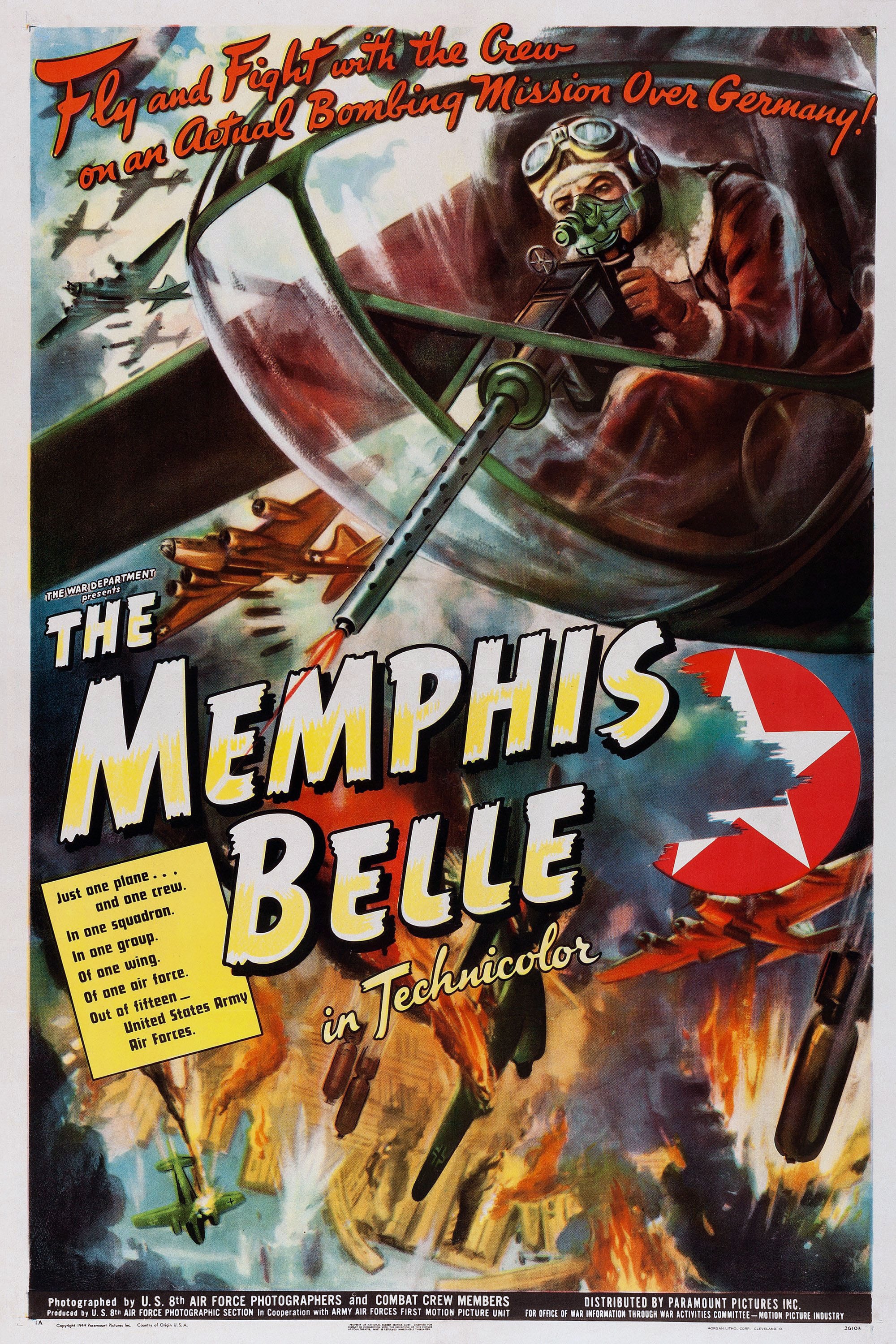 Caratula de The Memphis Belle: A Story of a Flying Fortress (Memphis Belle: la historia de una fortaleza volante) 