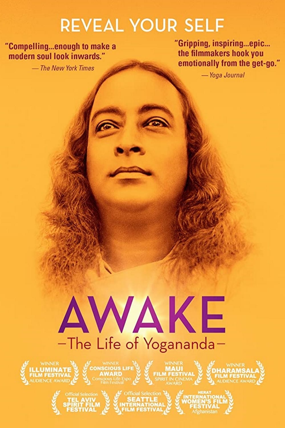 Caratula de Awake: The Life of Yogananda (Awake. Despierta: La vida de Yogananda) 