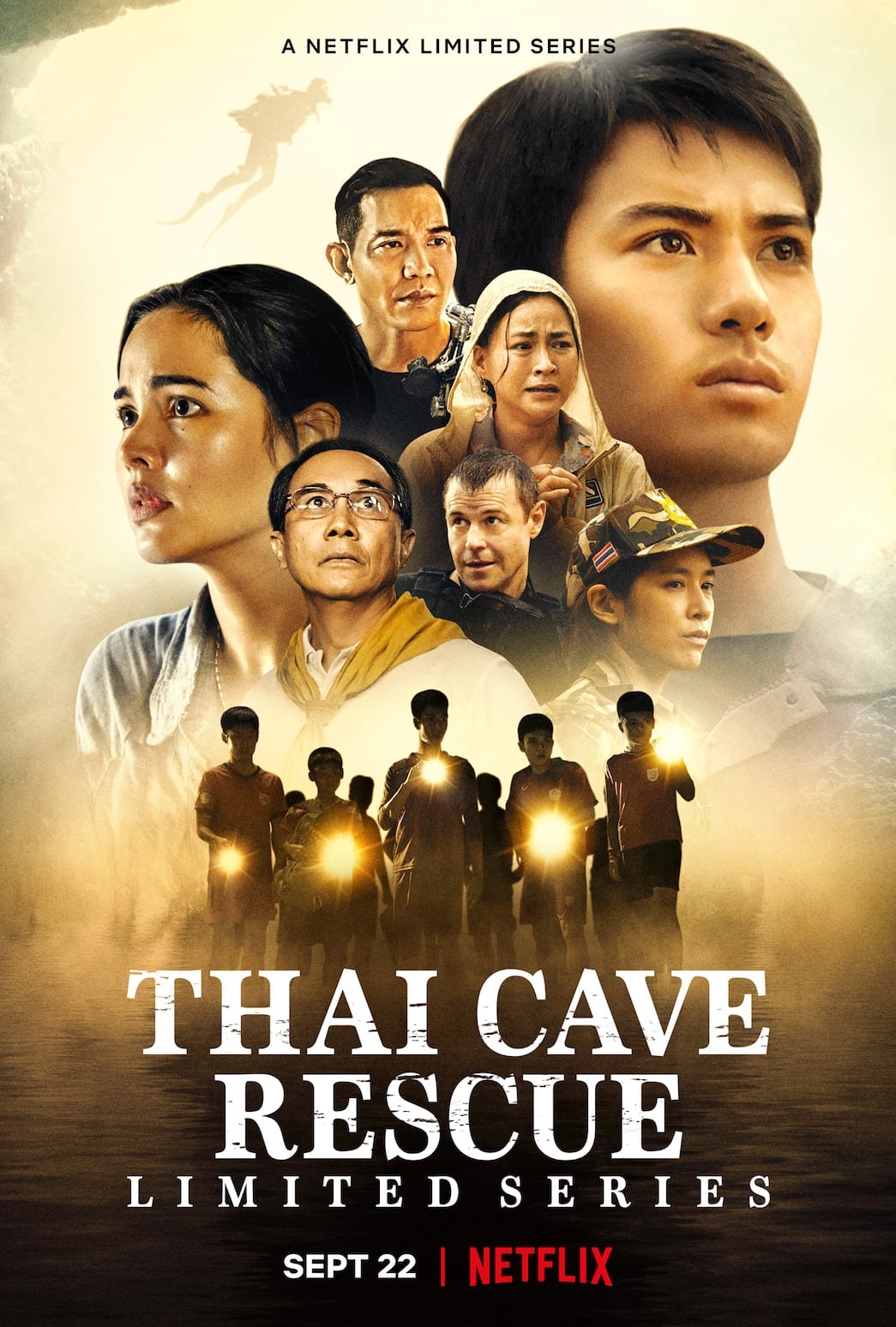 Caratula de ถ้ำหลวง: ภารกิจแห่งความหวัง (Rescate en una cueva de Tailandia) 
