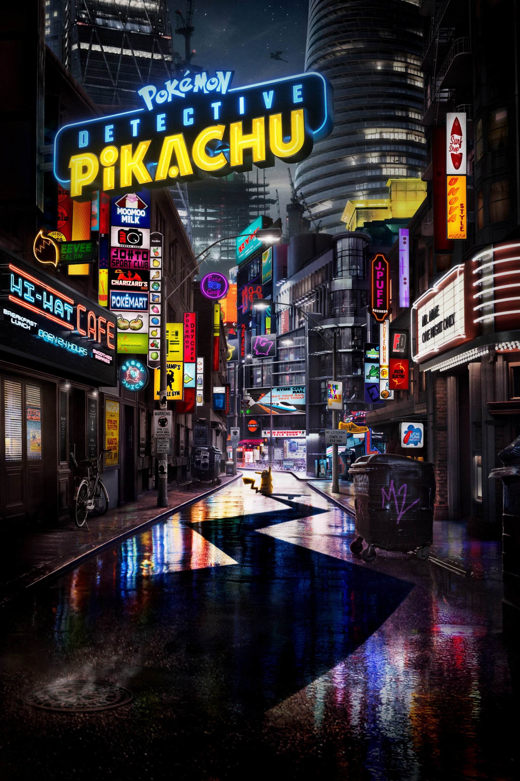 Caratula de POKEMON DETECTIVE PIKACHU (Pokemon: Detective Pikachu) 