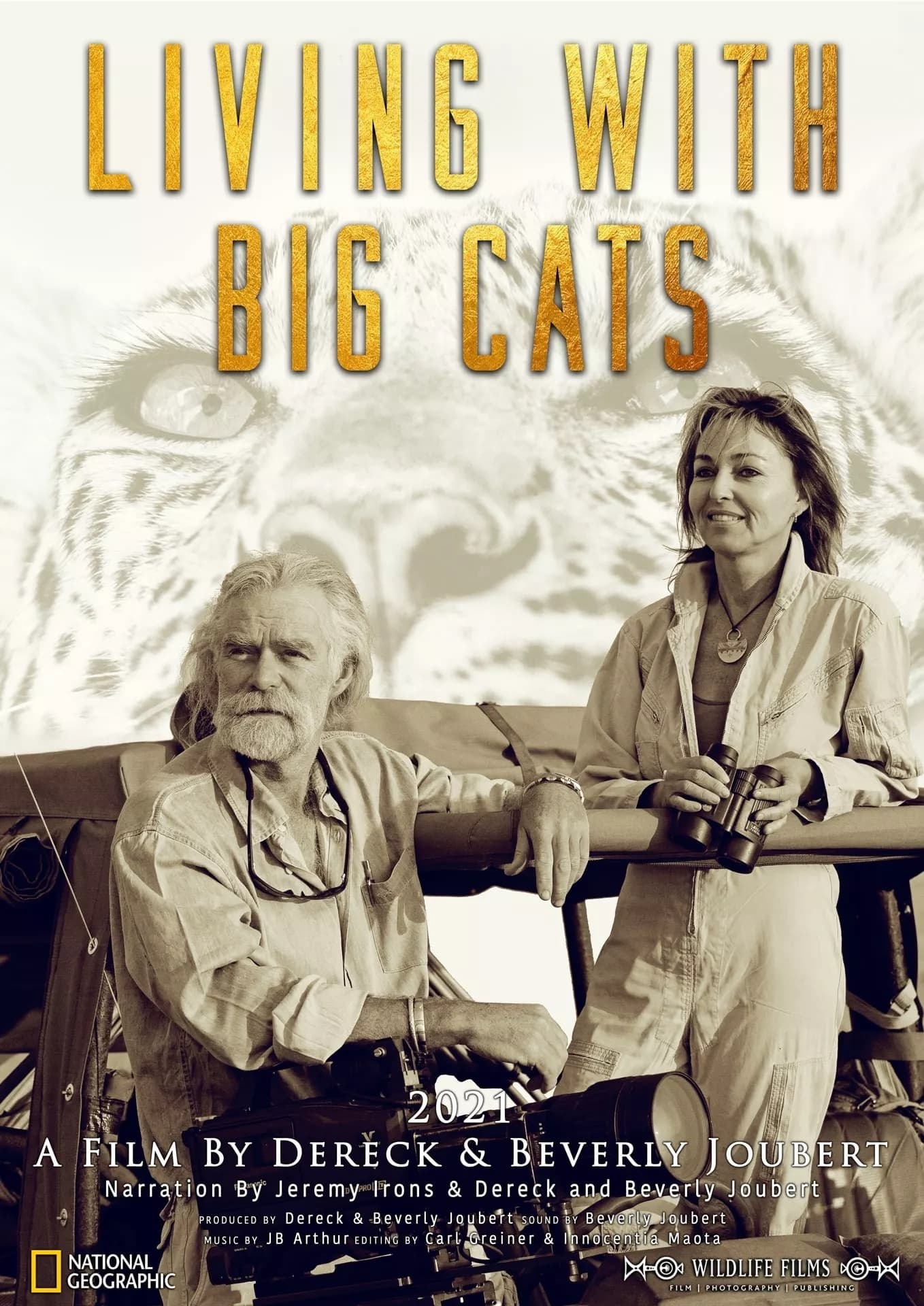 Caratula de Living with Big Cats (Una vida junto a los grandes felinos) 