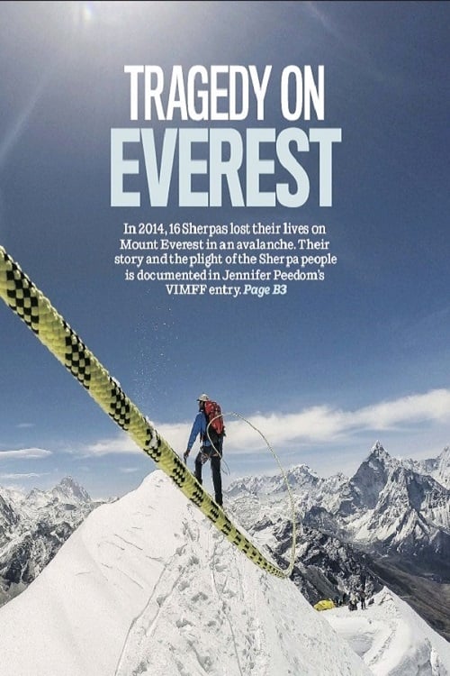 Caratula de EVEREST AVALANCHE TRAGEDY (Avalancha en el Everest, abril 2014) 
