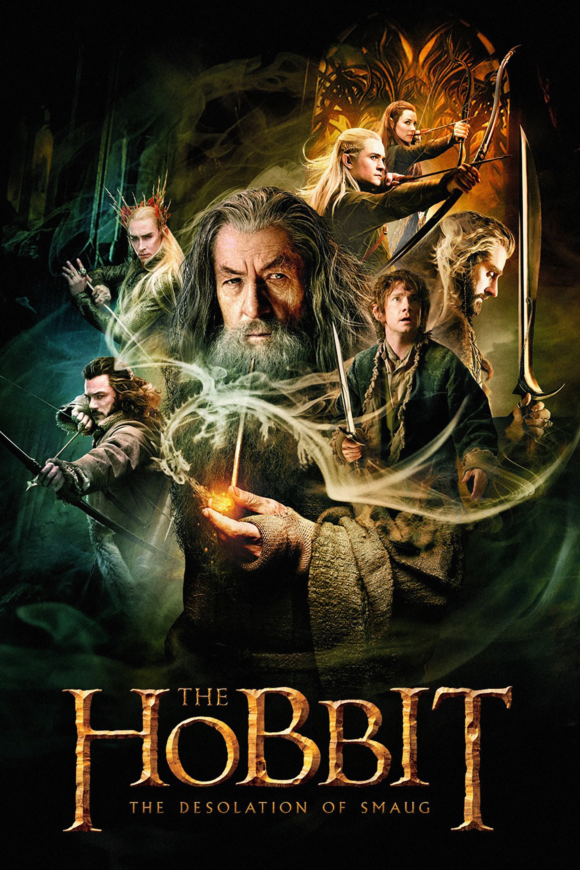 Caratula de The Hobbit: The Desolation of Smaug (El hobbit: la desolación de Smaug) 