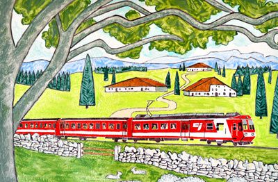 Caratula de Les 4 saisons du petit train rouge 