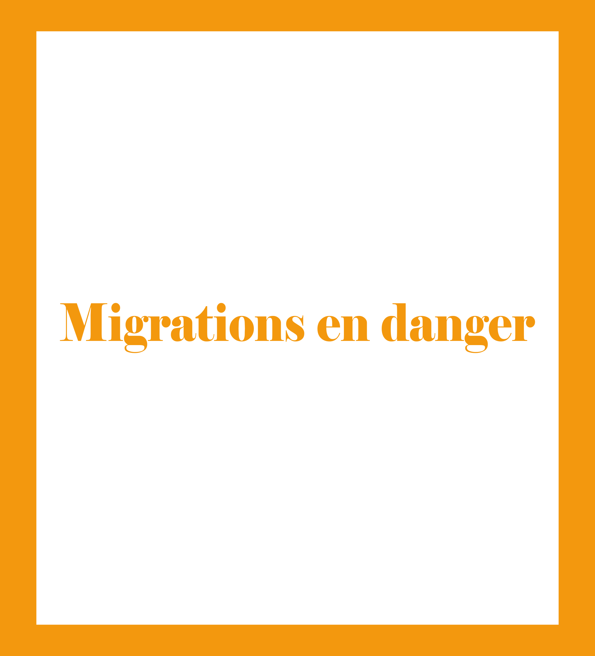 Caratula de Migrations en danger 