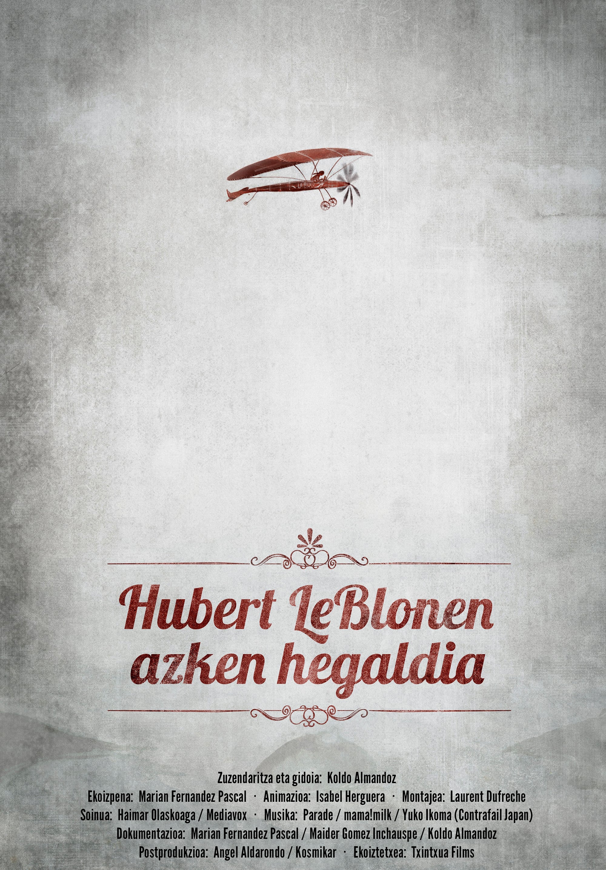 Caratula de Hubert Le Blonen azken hegaldia 