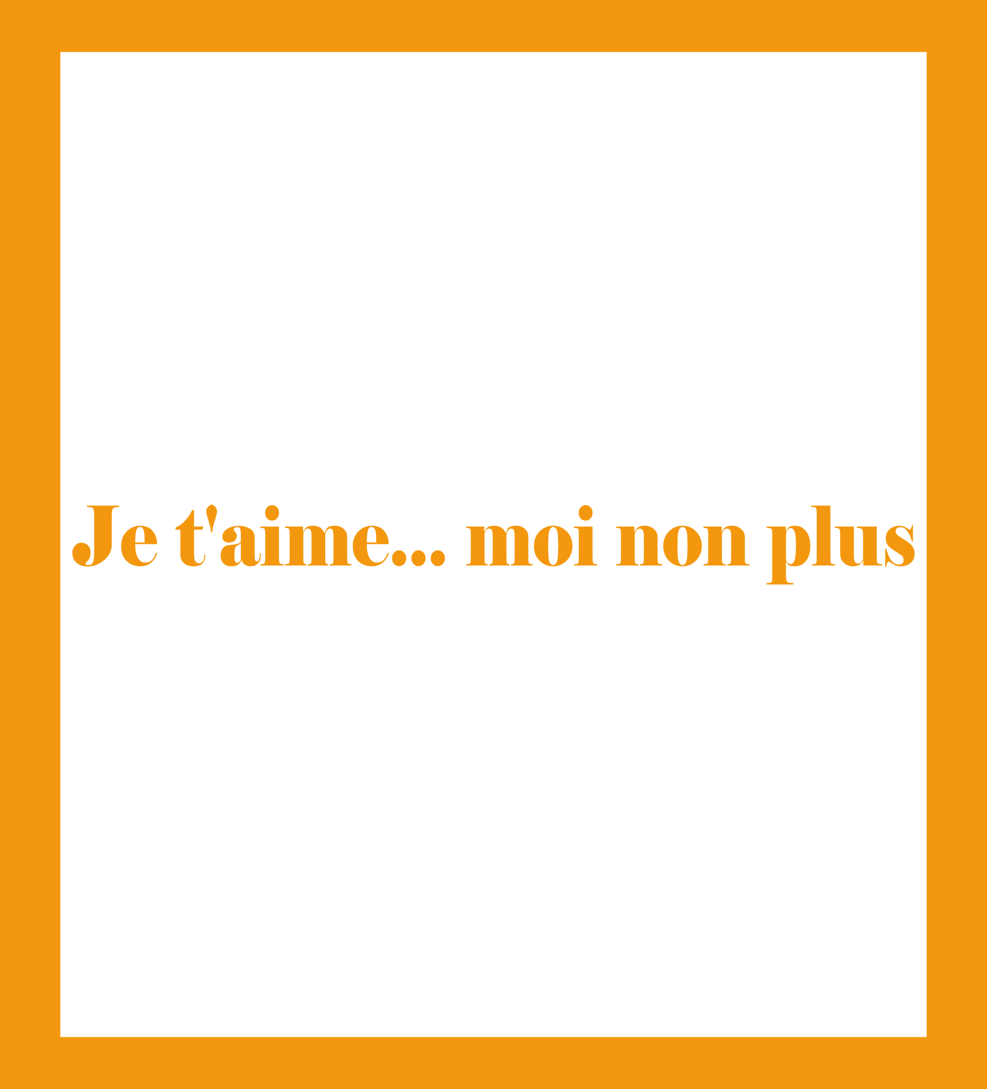 Caratula de Je t’aime… moi non plus