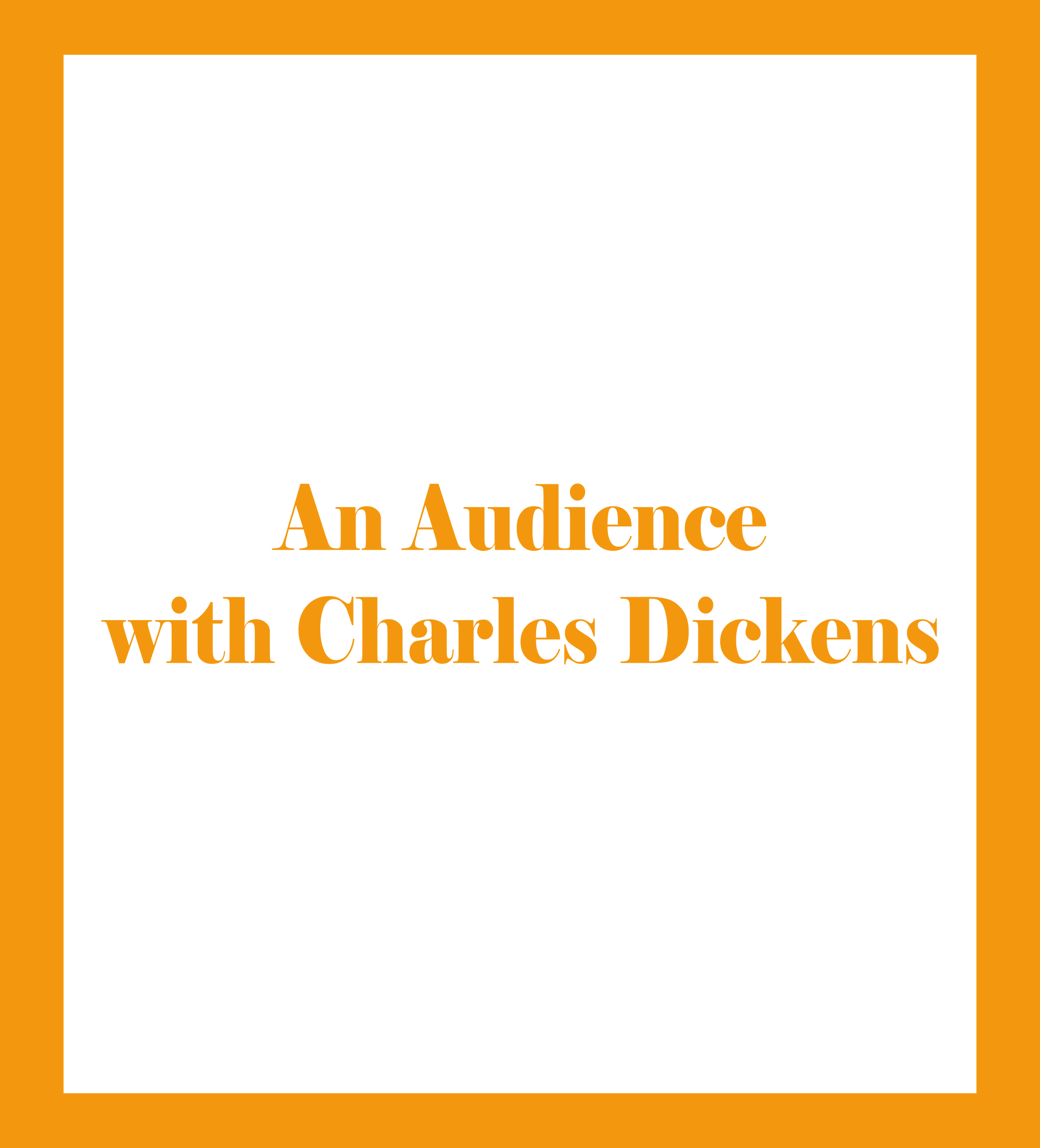 Caratula de An Audience with Charles Dickens 