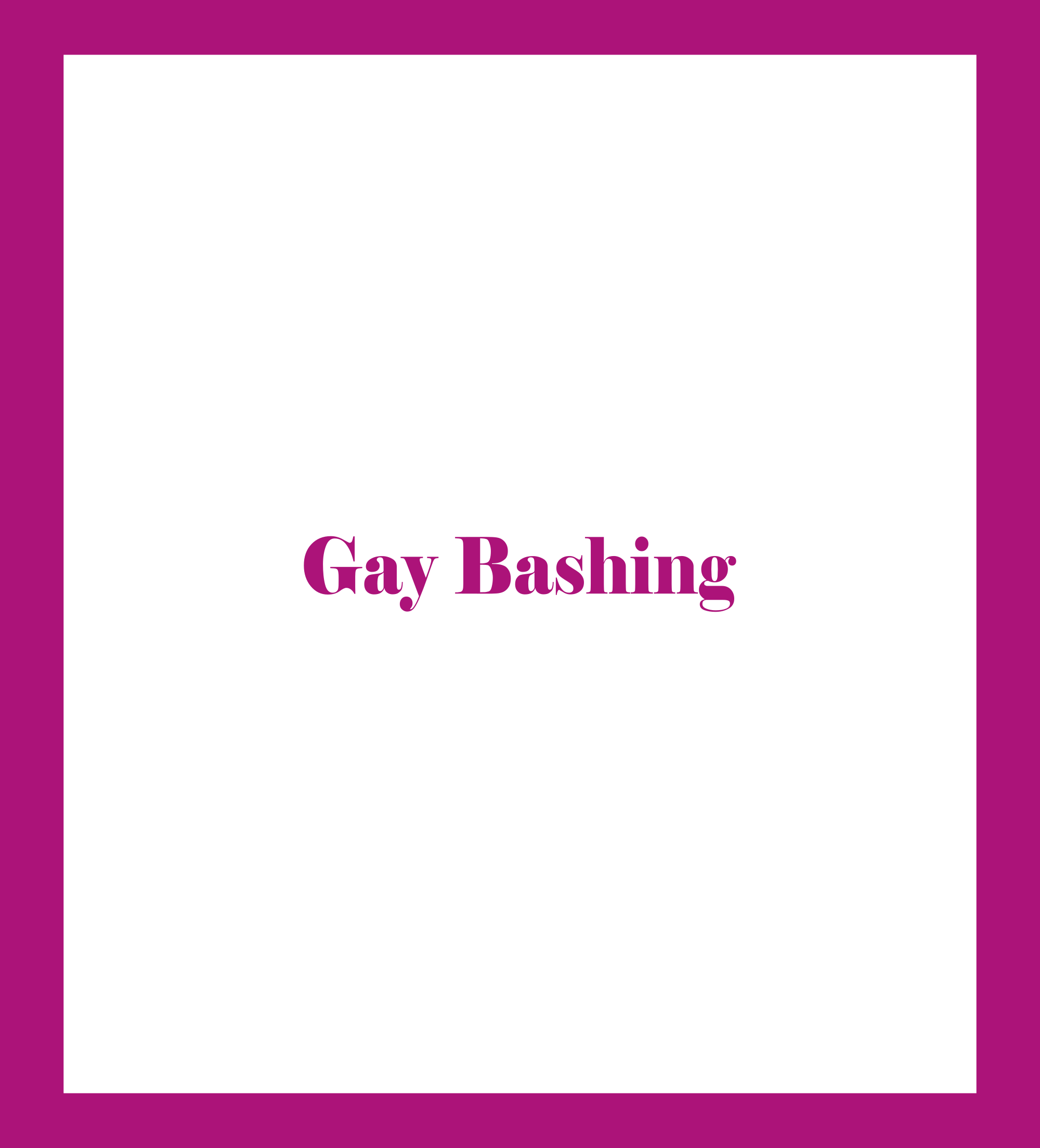 Caratula de Gay Bashing