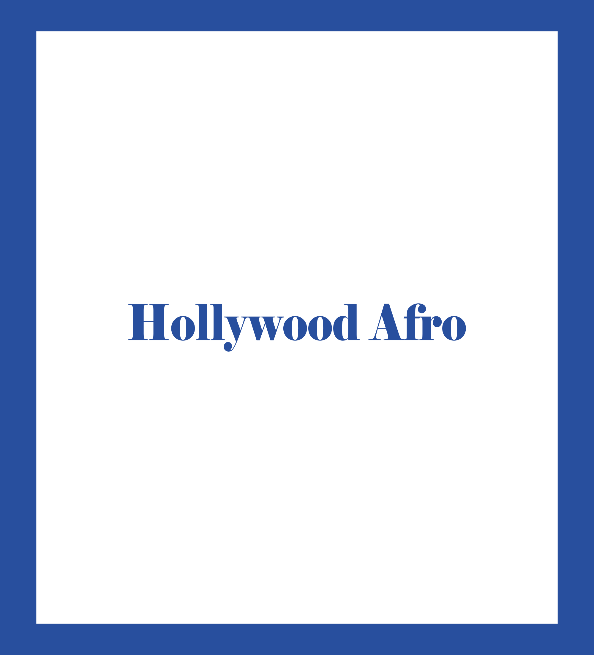 Caratula de Hollywood Afro