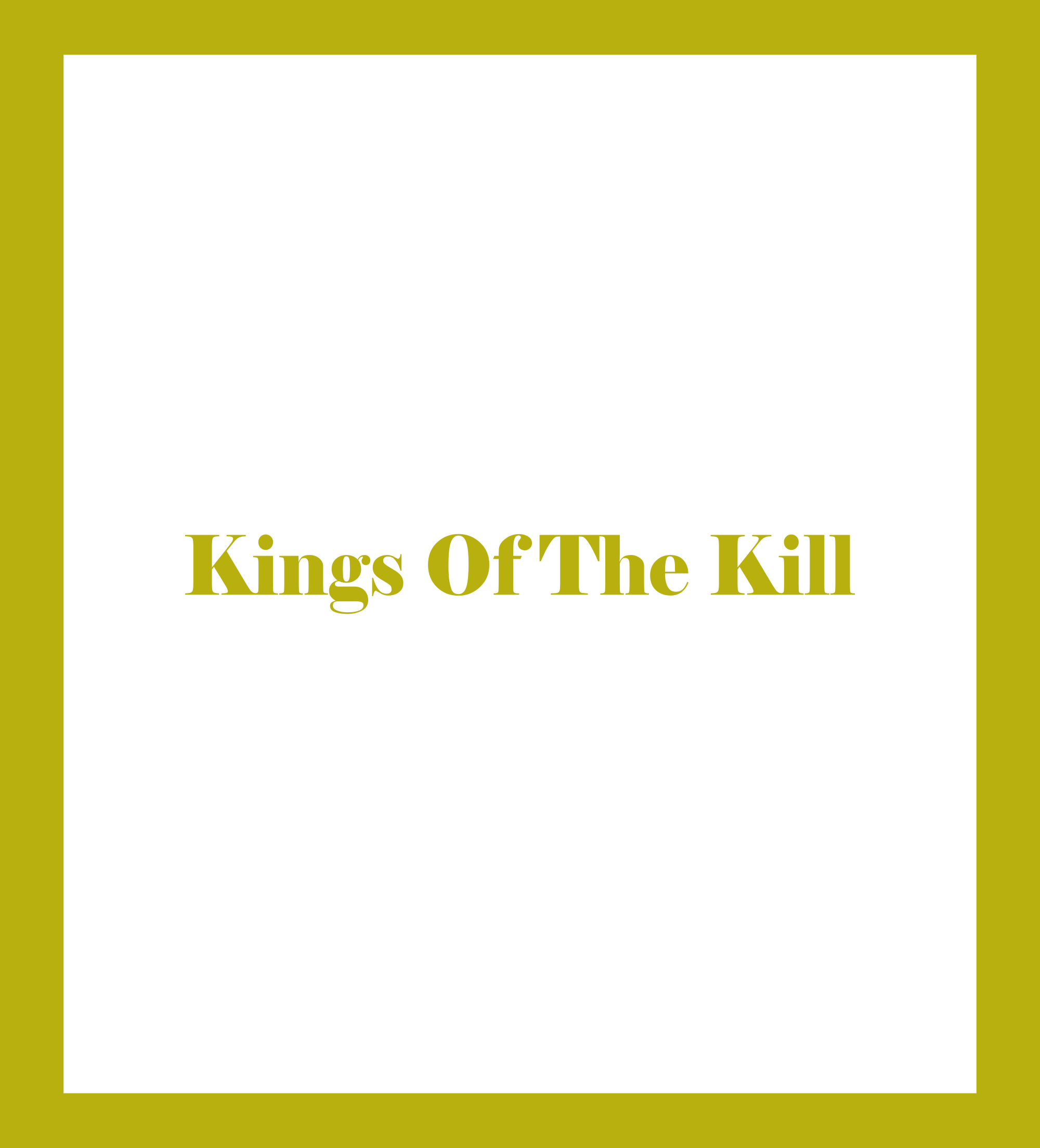 Caratula de Kings Of The Kill