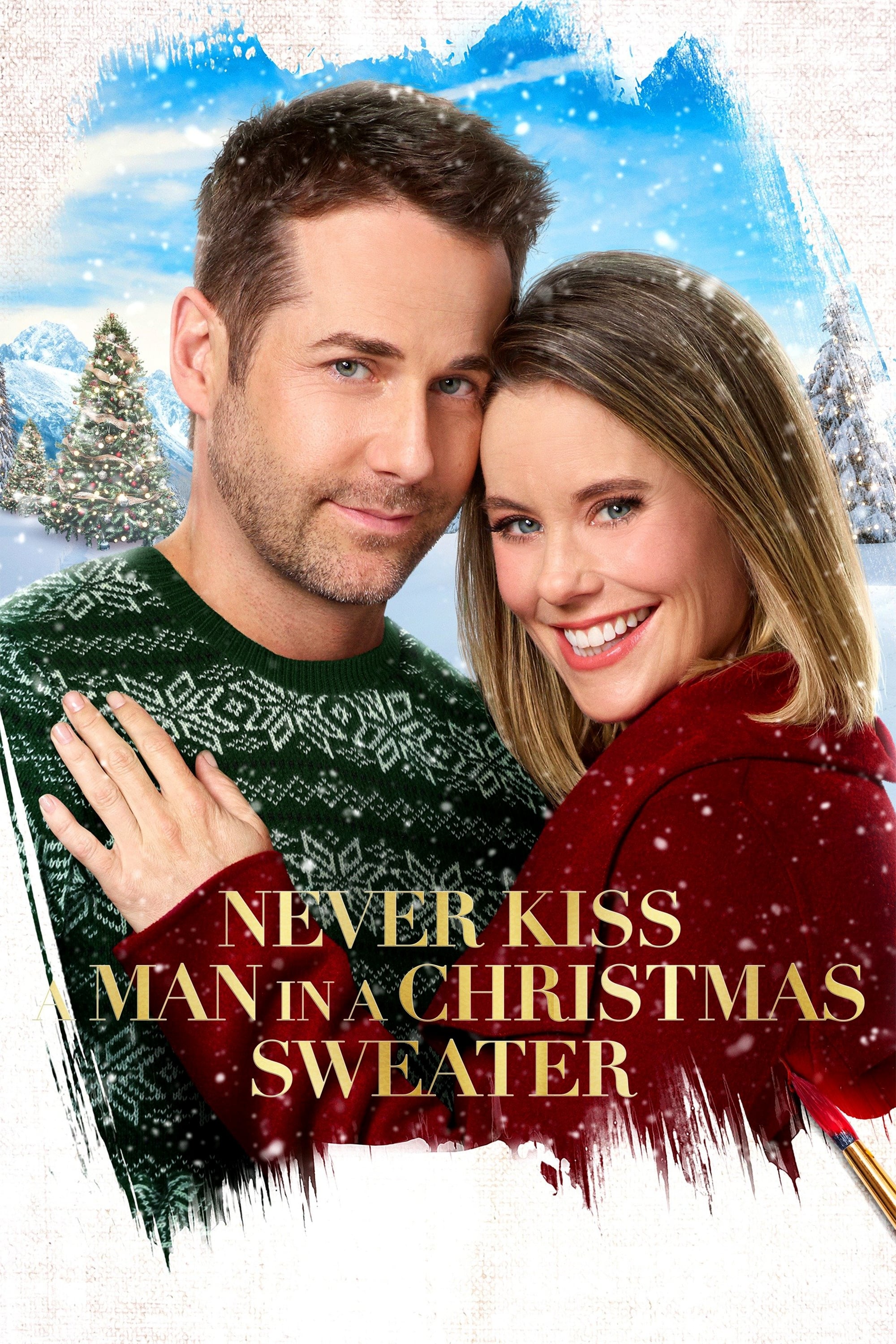 Caratula de Never Kiss a Man in a Christmas Sweater 