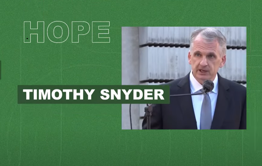 Caratula de Speeches that have made Europe: Timothy Snyder (2019)