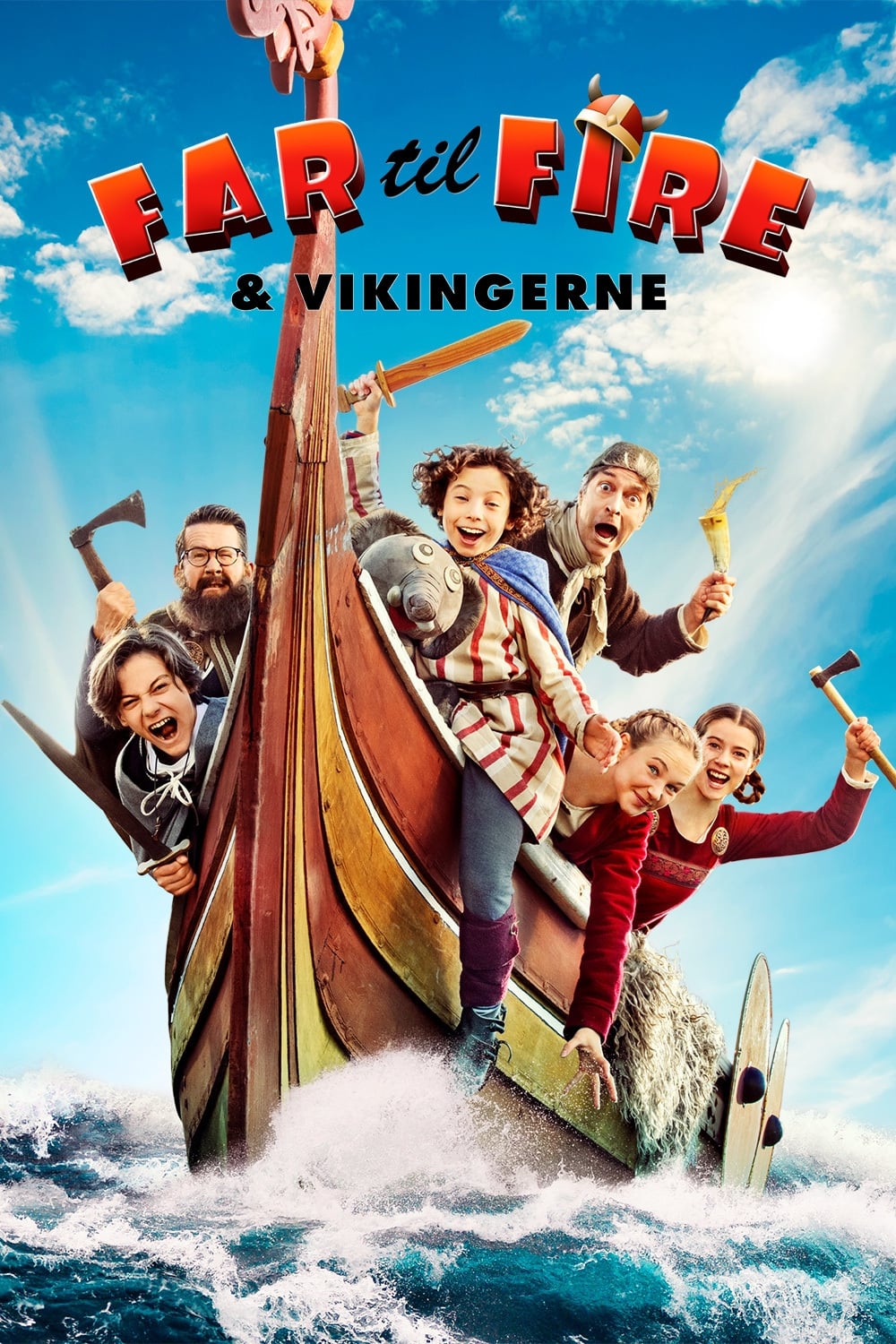 Caratula de Far til fire og Vikingerne 